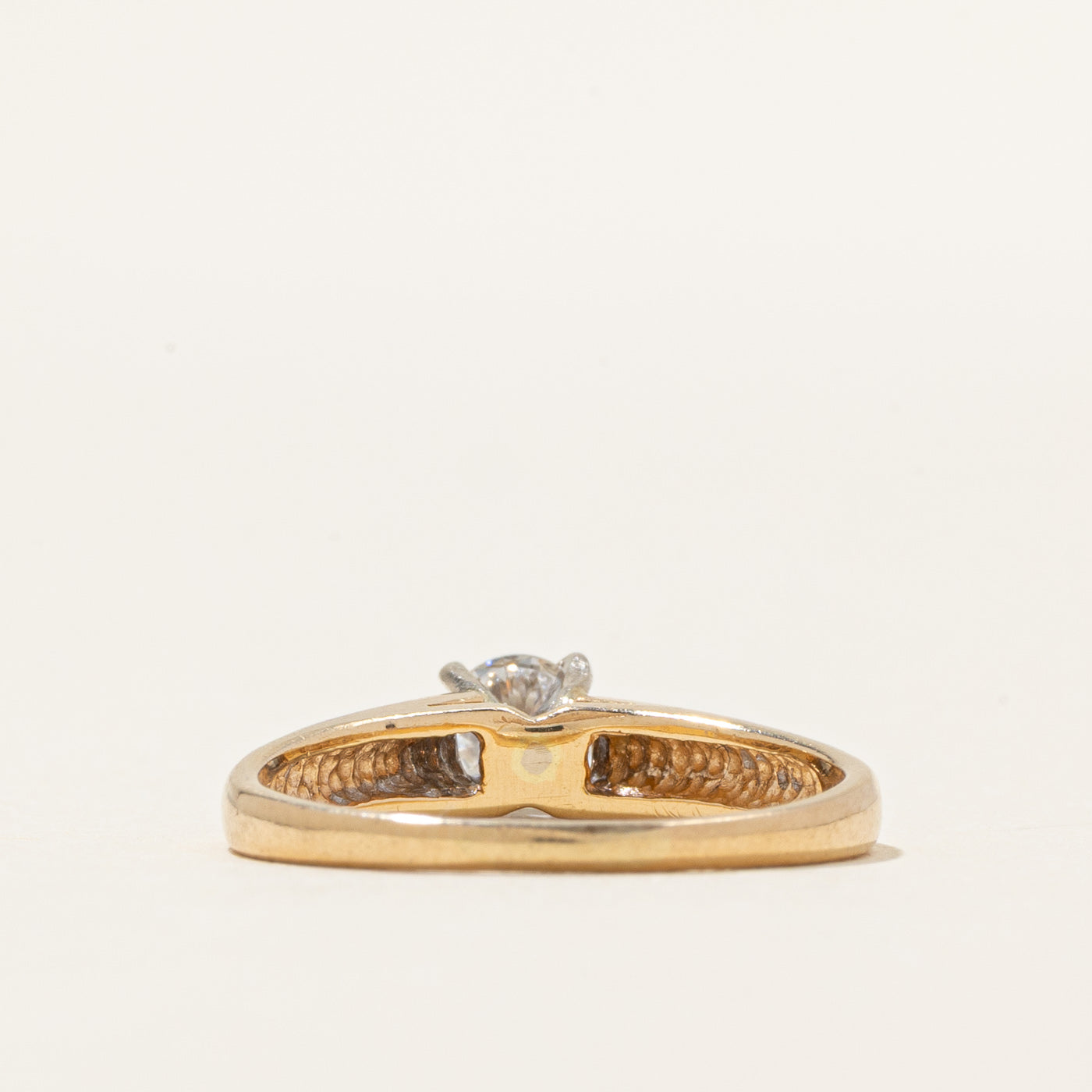 Solitaire Diamond Tapered Ring | 0.36ct | SZ 6