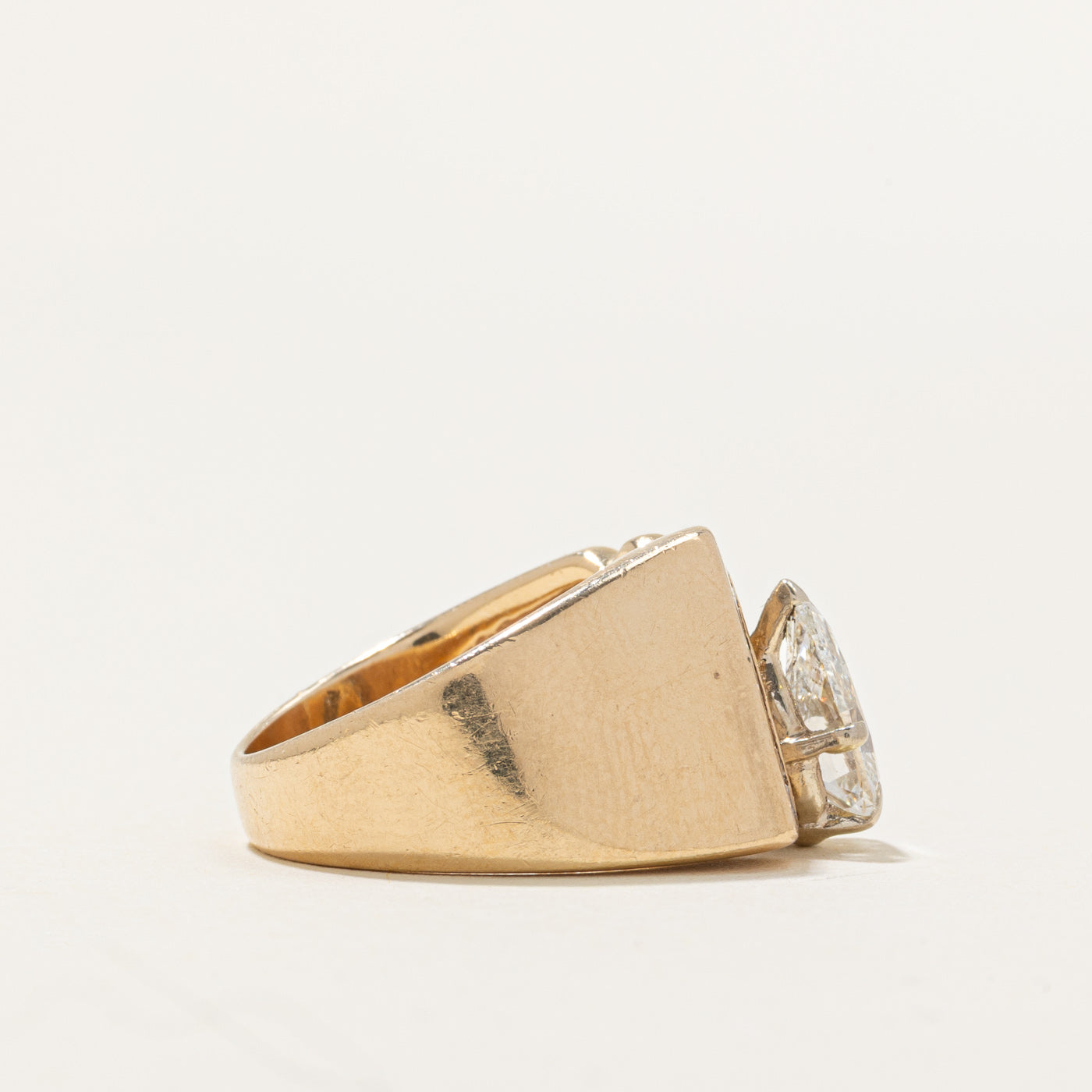 Pear Cut Diamond Accented Engagement Ring | 1.60ct | SZ 5