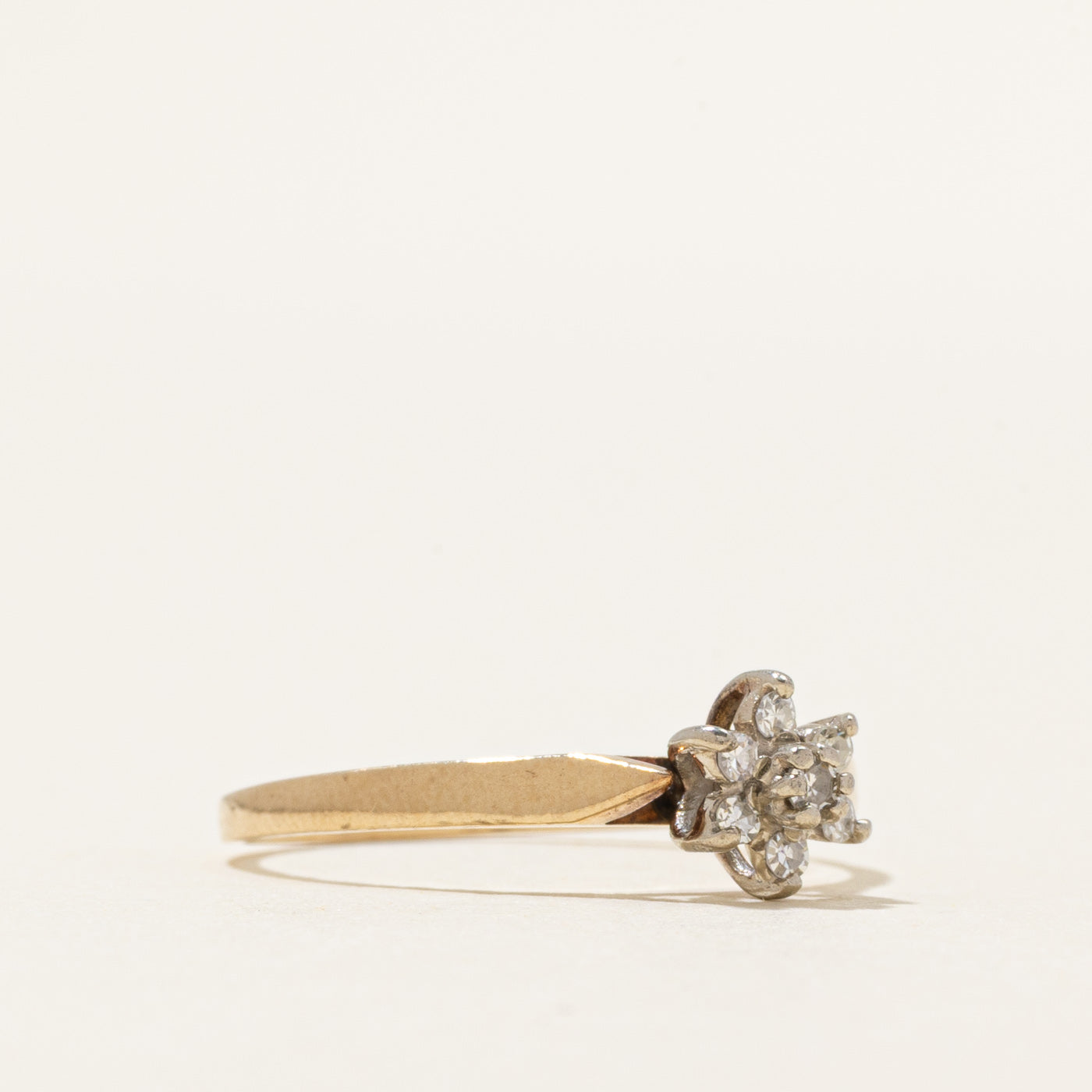 Diamond Petal Cluster Ring | 0.08ctw | SZ 5.5