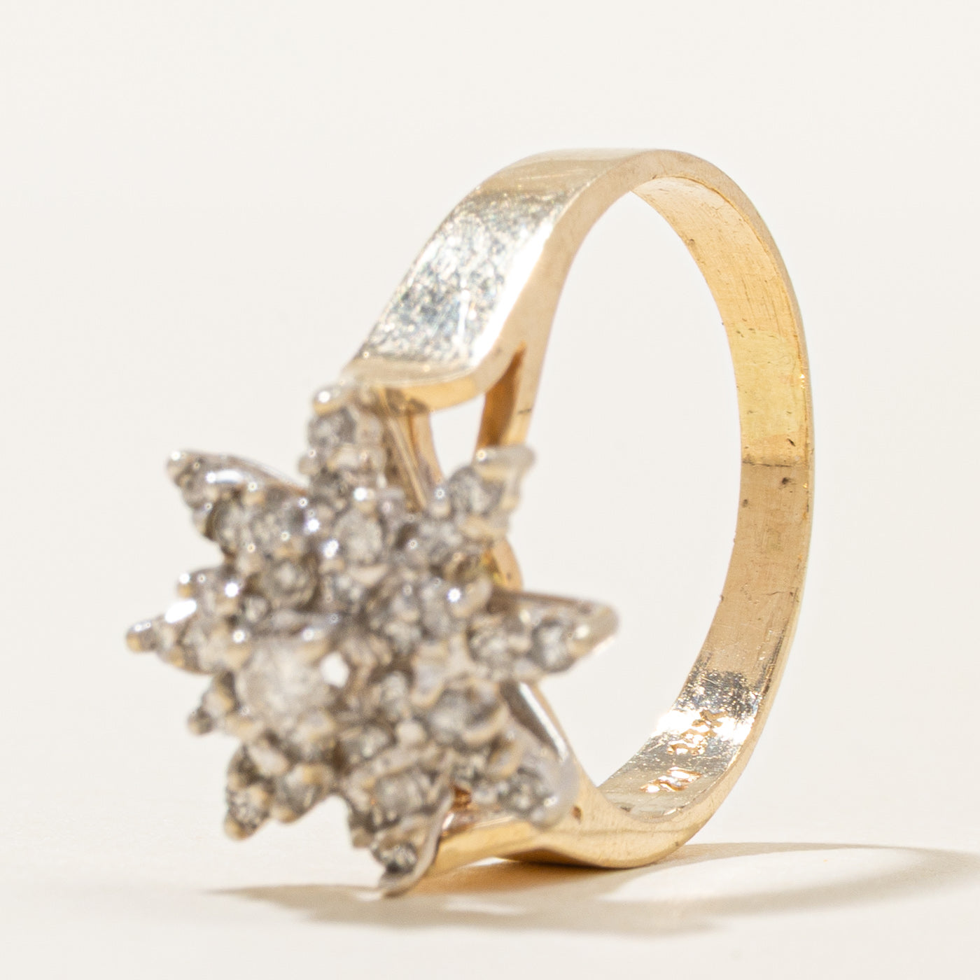 Diamond Snowflake Cluster Ring | 0.37ctw | SZ 5.5