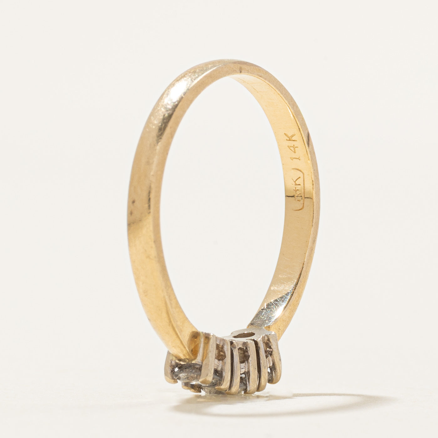 Three Stone Diamond Petite Ring | 0.30ctw | SZ 6.75