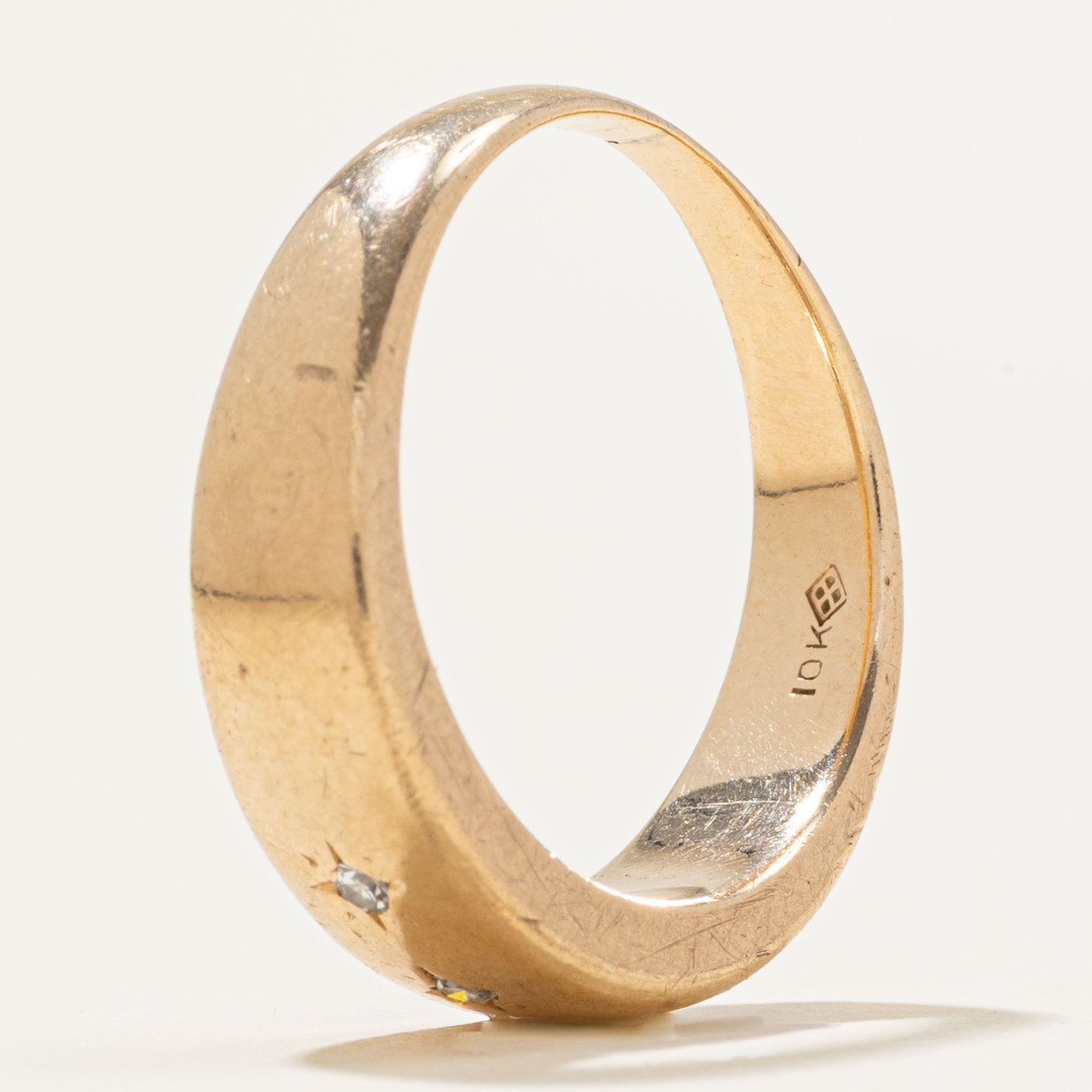 Three Stone Star Set Diamond Band | 0.05ctw | SZ 8