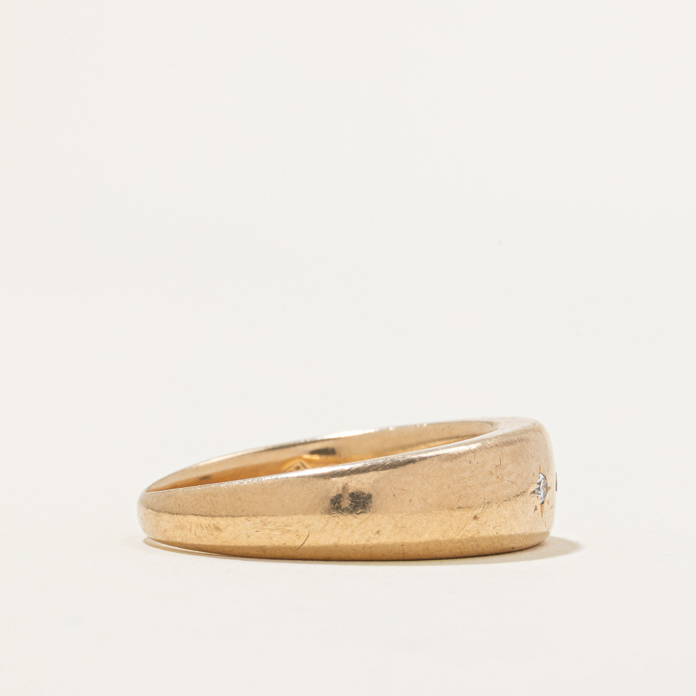 Three Stone Star Set Diamond Band | 0.05ctw | SZ 8