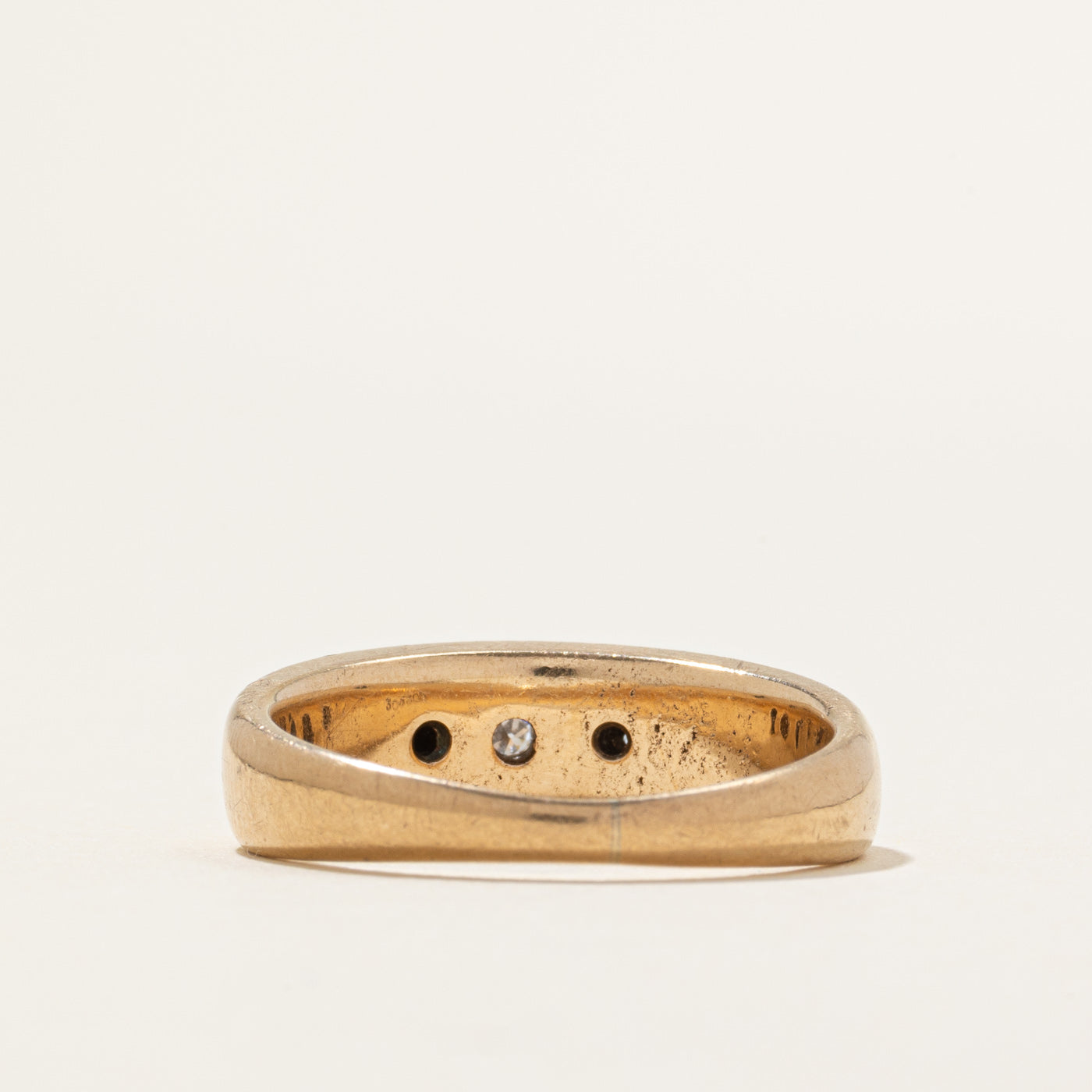 Three Stone Star Set Diamond Band | 0.05ctw | SZ 8