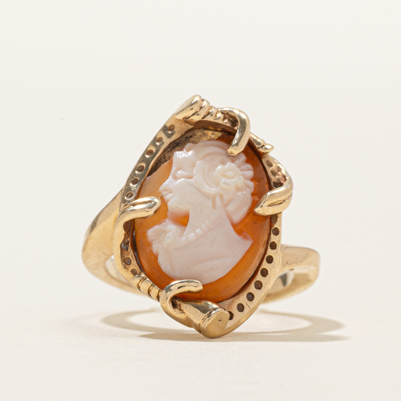 Shell Cameo Cameo Ring | SZ 3.5