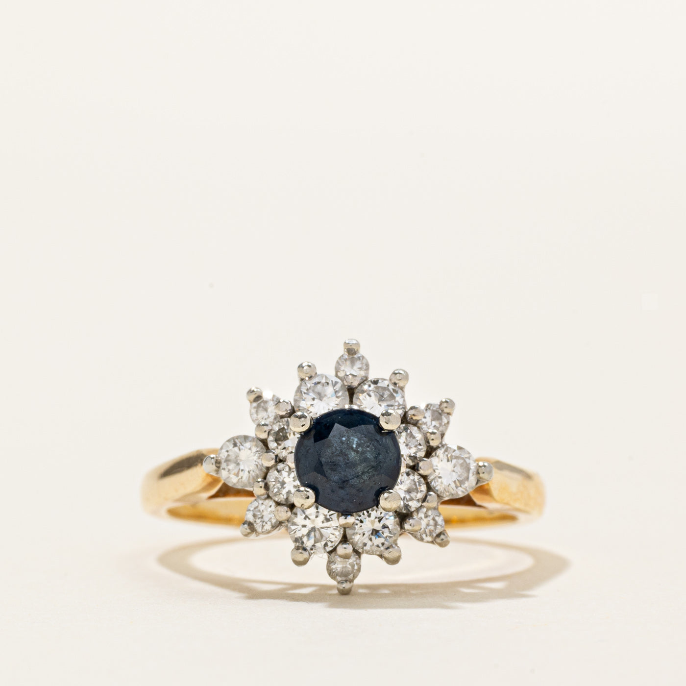 'Birks' 18K Sapphire & Diamond Petal Ring | 0.50ct, 0.50ctw | SZ 6.5