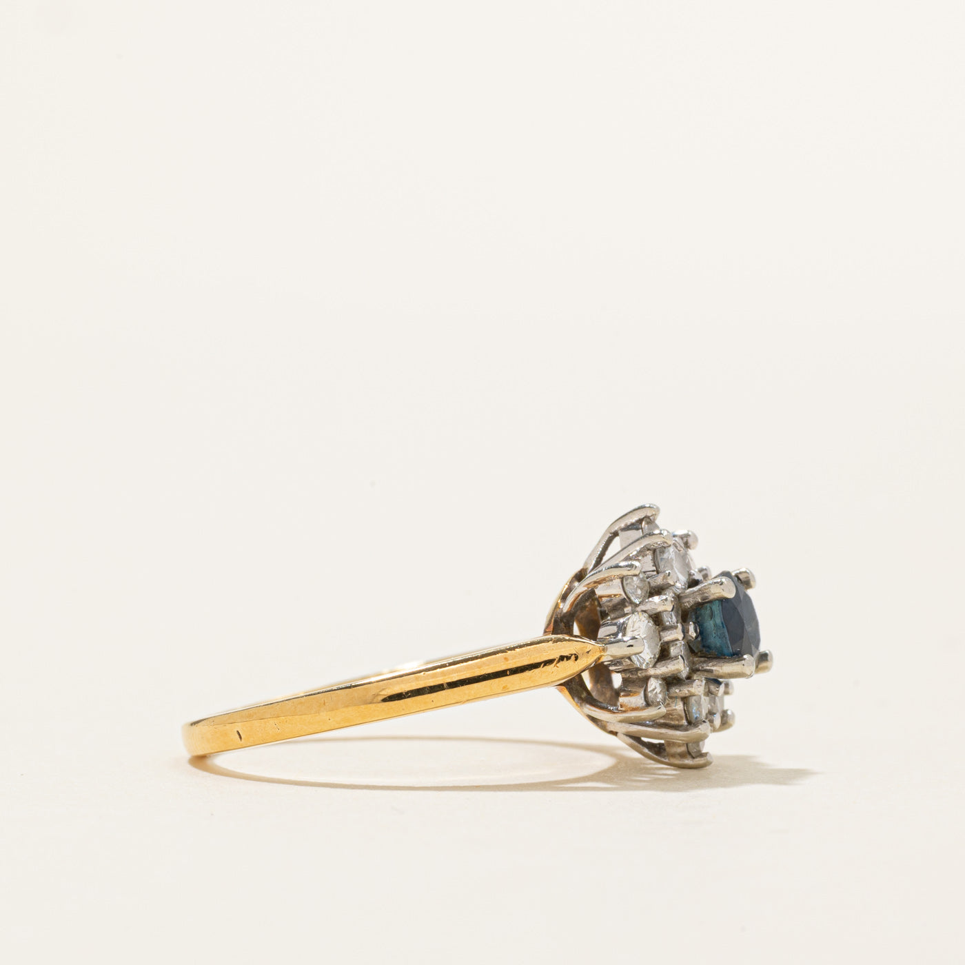 'Birks' 18K Sapphire & Diamond Petal Ring | 0.50ct, 0.50ctw | SZ 6.5