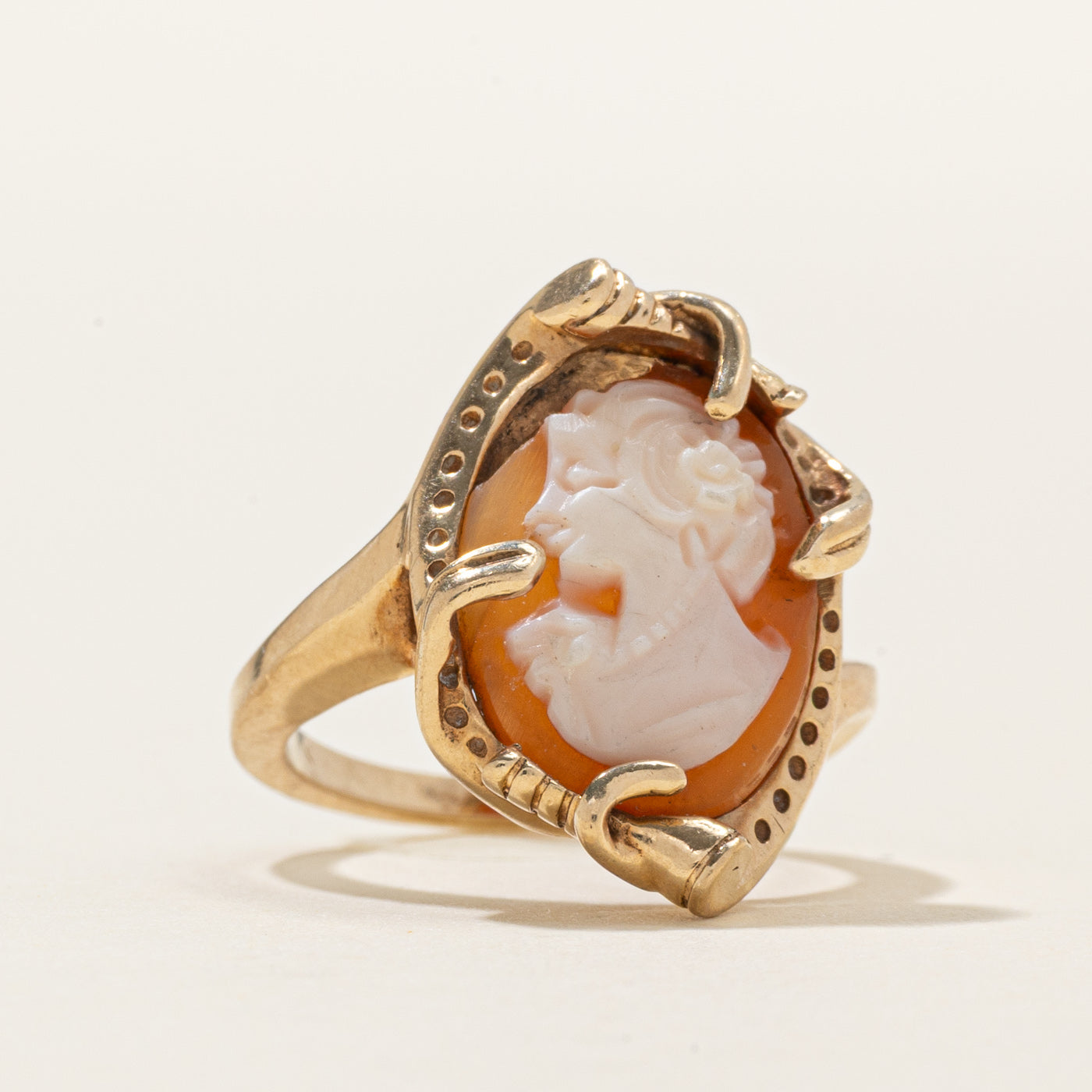 Shell Cameo Cameo Ring | SZ 3.5
