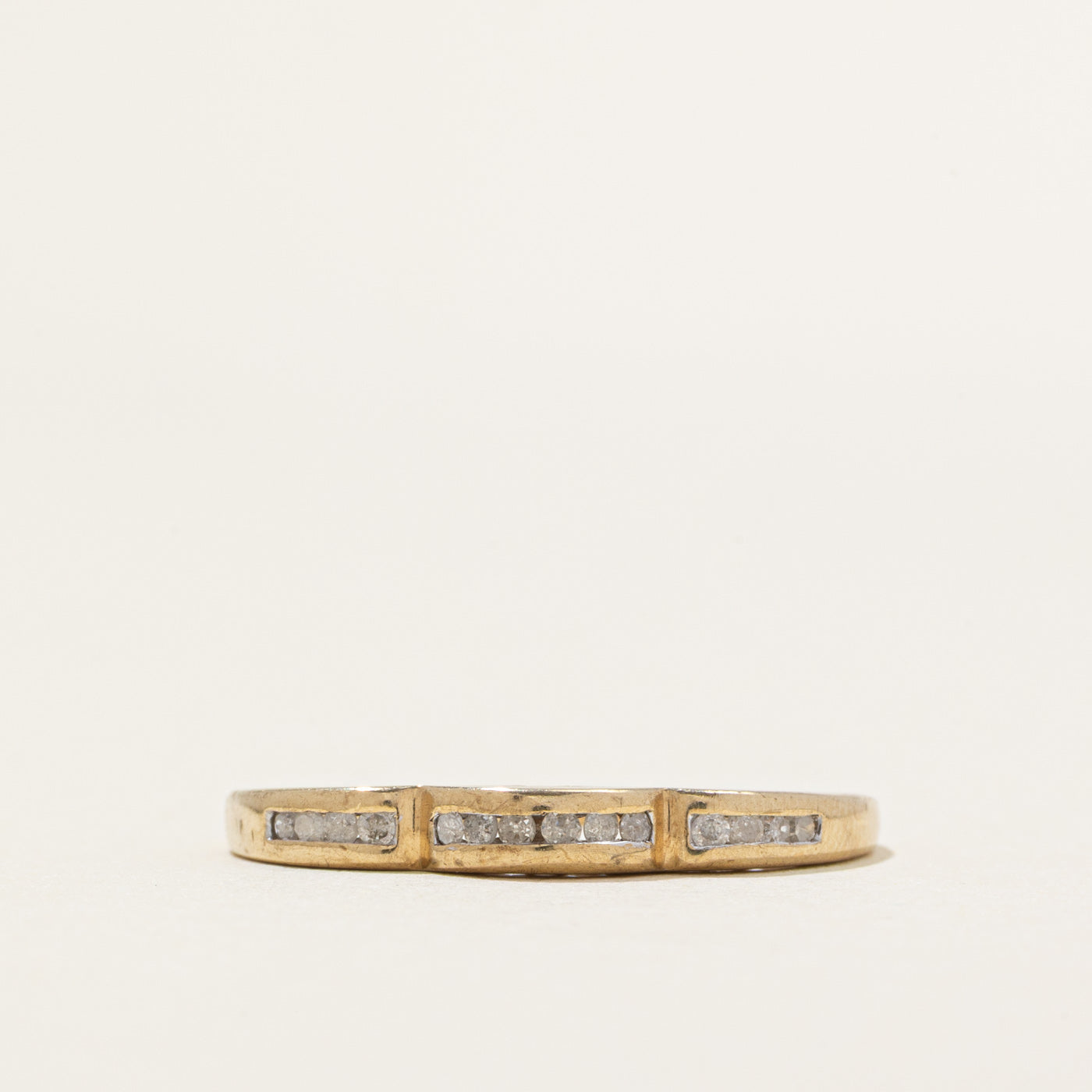 Channel Set Sectioned Diamond Band | 0.12ctw | SZ 8