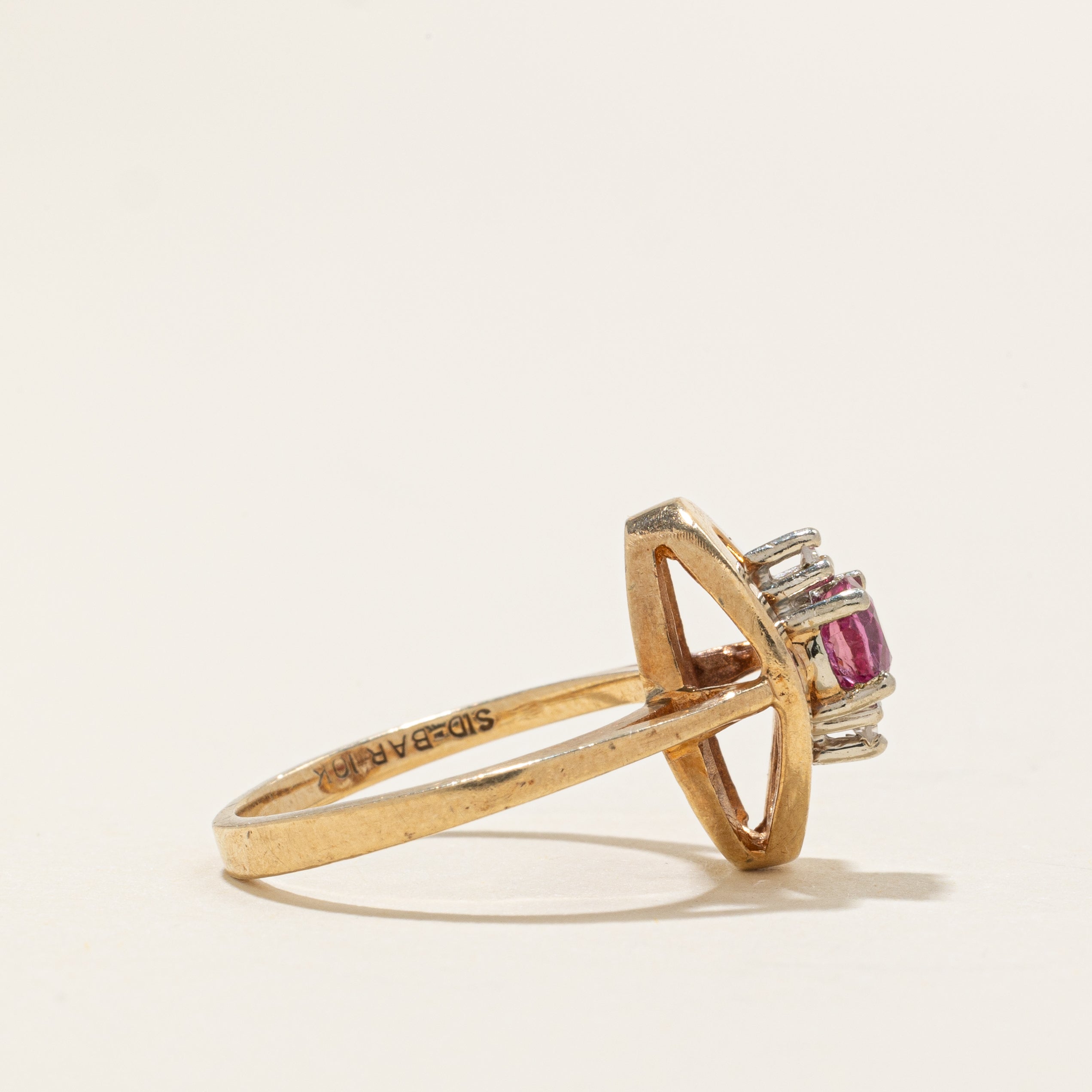 Ruby & Diamond Oval Ring | 0.36ct, 0.01ctw | SZ 5.25 |