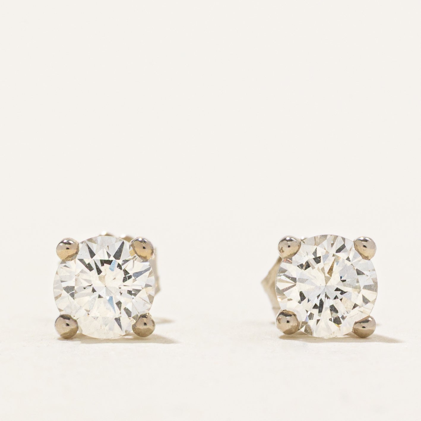 '100 Ways' White Gold Diamond Stud Earrings | 0.57ctw