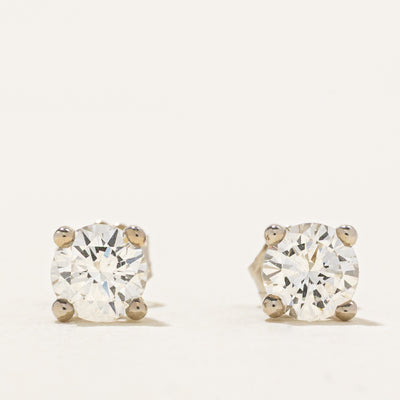 '100 Ways' White Gold Diamond Stud Earrings | 0.57ctw