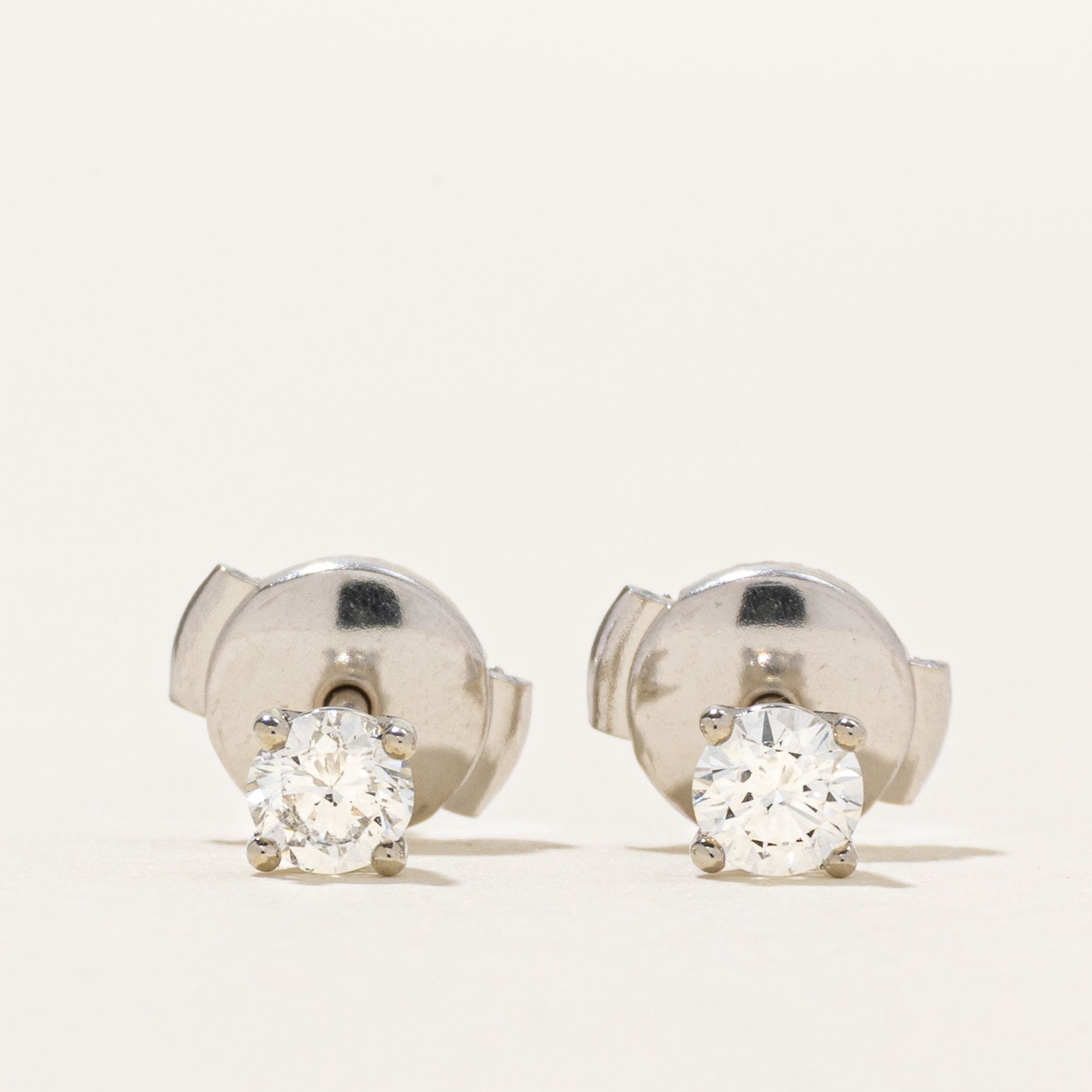 '100 Ways' 18k White Gold Diamond Studs | 0.30ctw