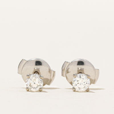 '100 Ways' 18k White Gold Diamond Studs | 0.30ctw