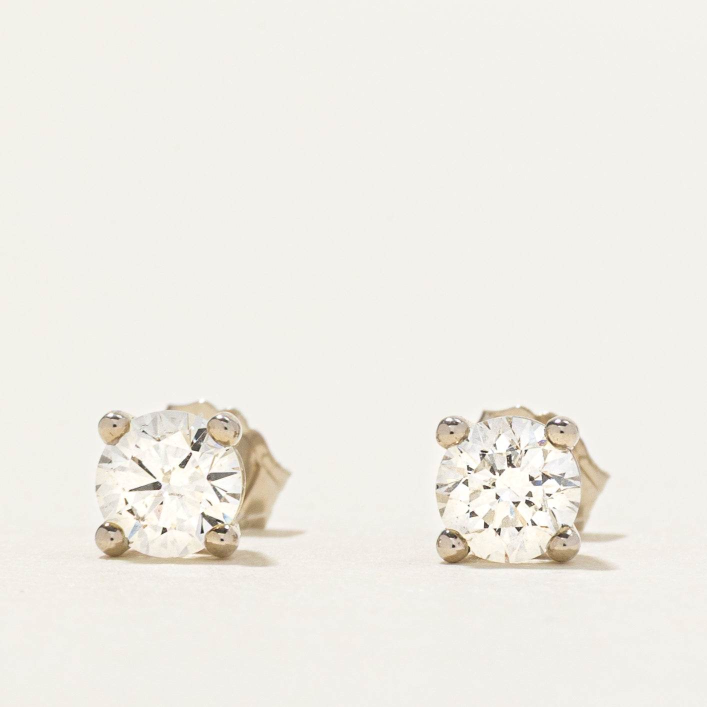 '100 Ways' White Gold Diamond Stud Earrings | 0.57ctw