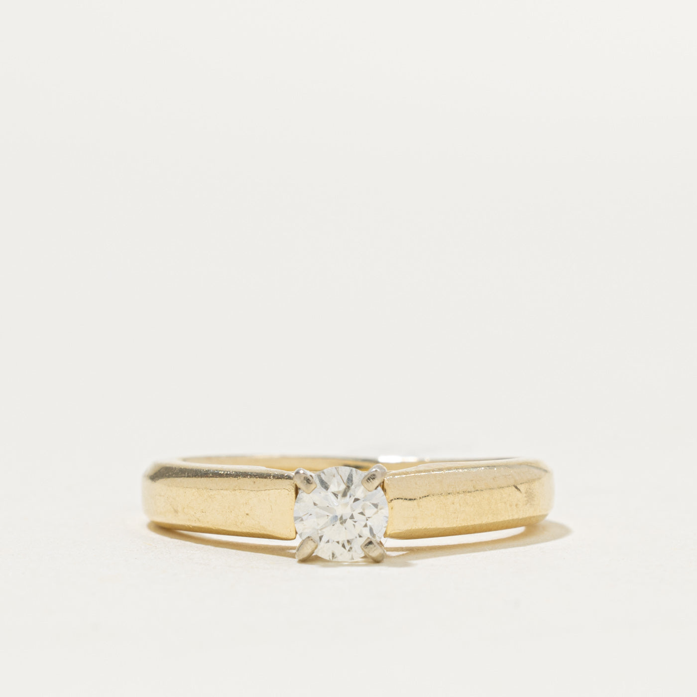 14k Solitaire Diamond Ring | 0.34ct SI2 L | SZ 6.75