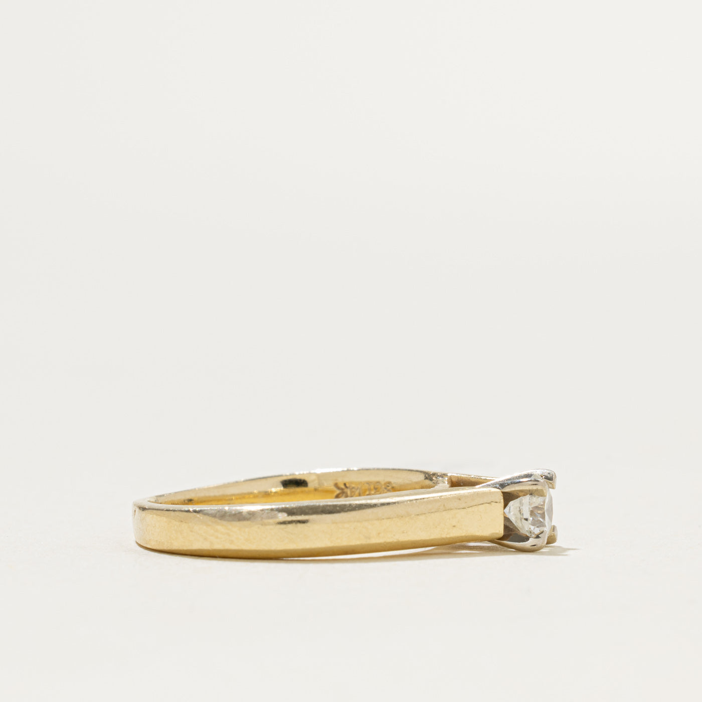 14k Solitaire Diamond Ring | 0.34ct SI2 L | SZ 6.75