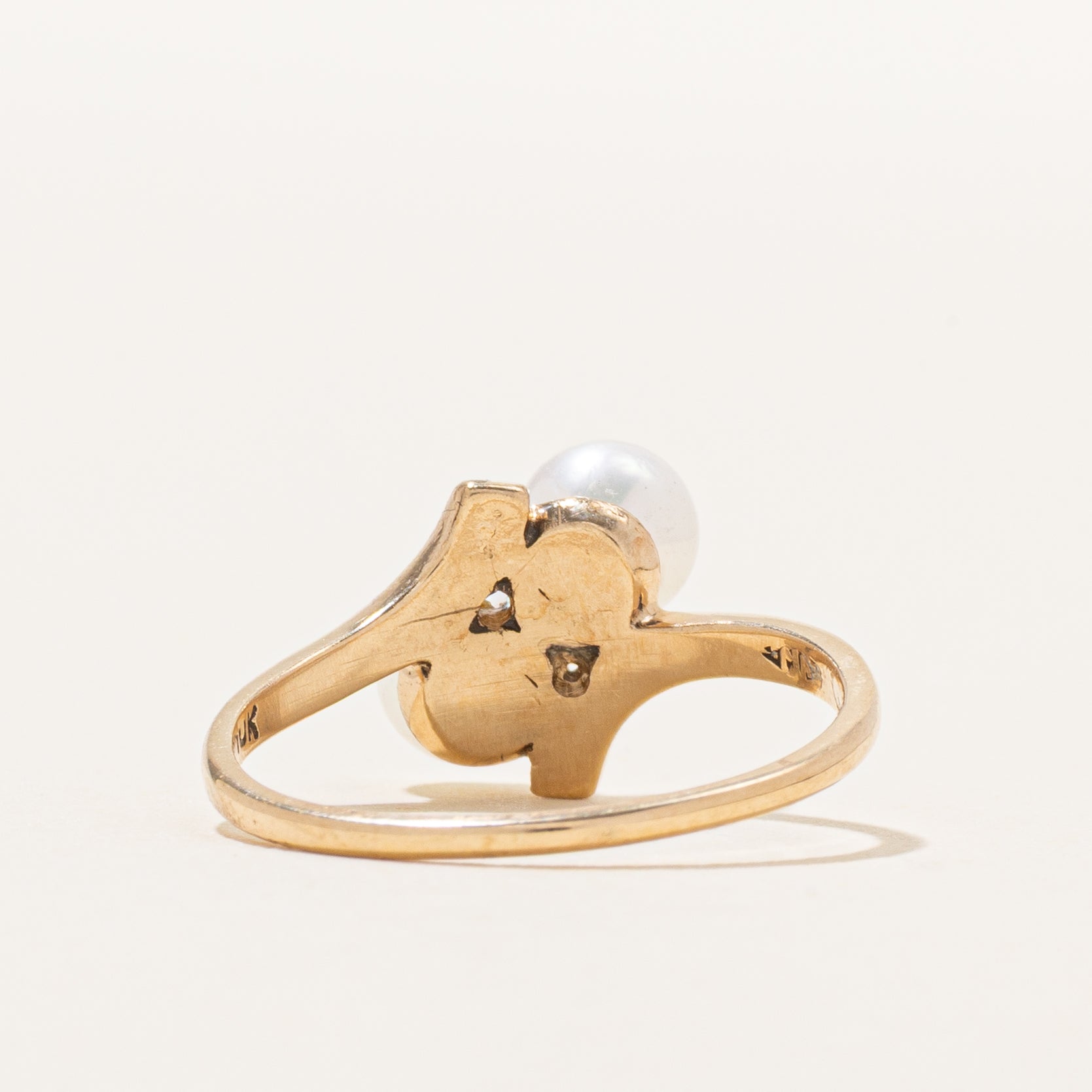 Two Pearl Bypass Ring | SZ 7