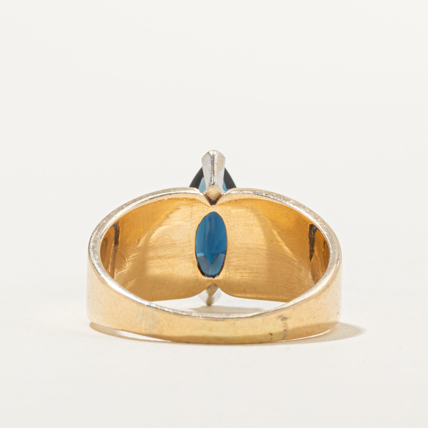 Marquise Cut Sapphire Chunky Ring | 1.76ct | SZ 8.75