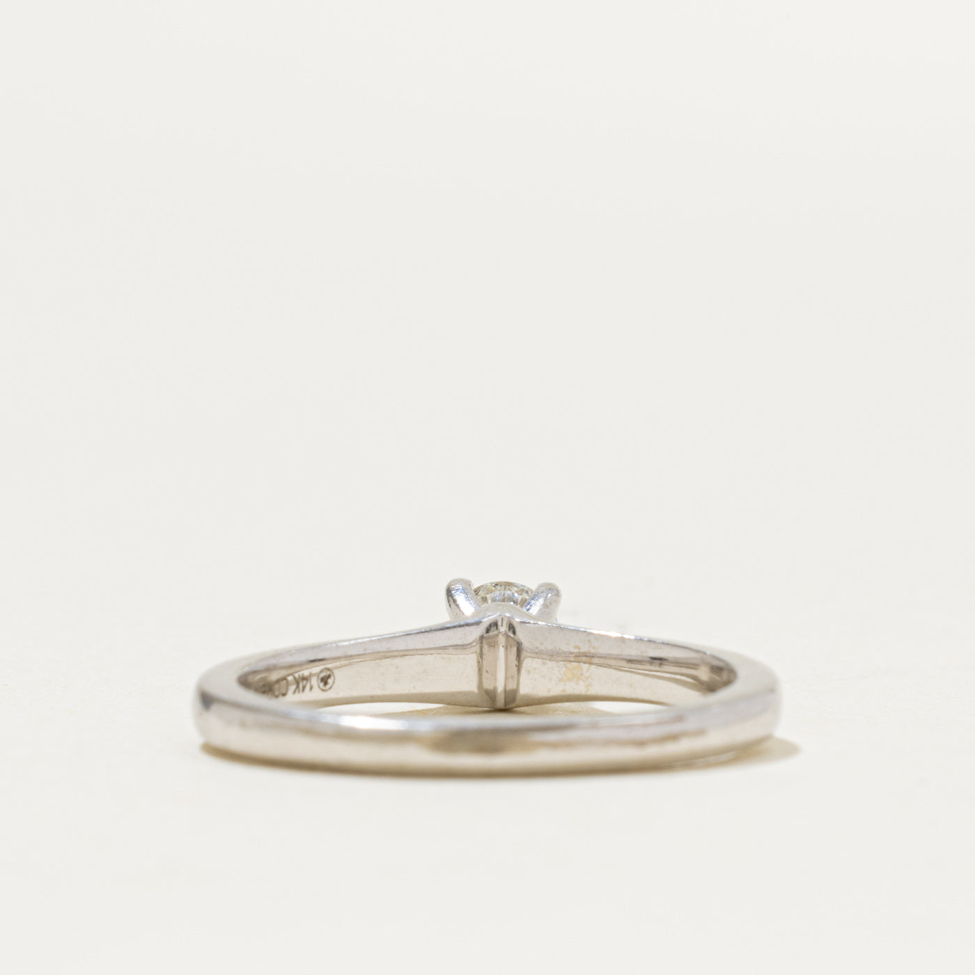 14k Solitaire Diamond Engagement Ring | 0.25ct | SZ 6.5