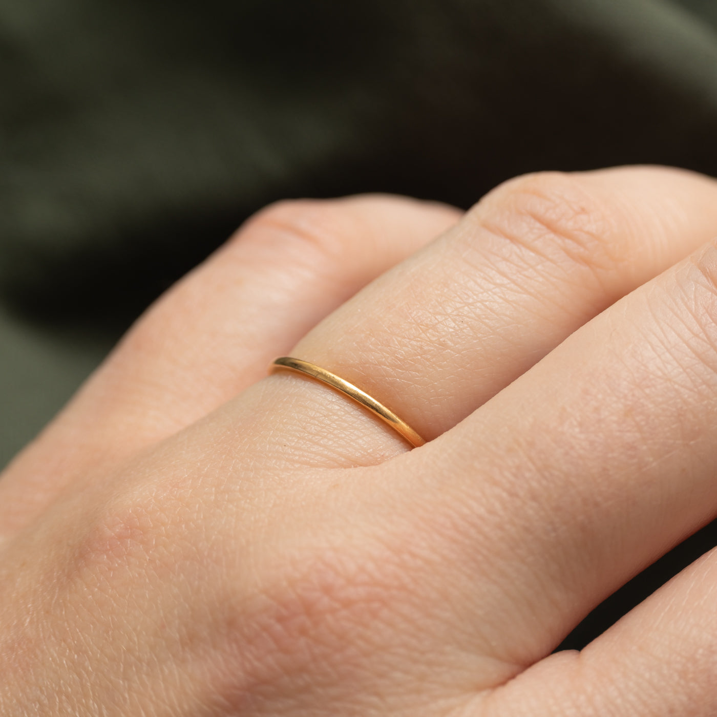 20k Yellow Gold Thin Band | 1.05mm | SZ 5.75