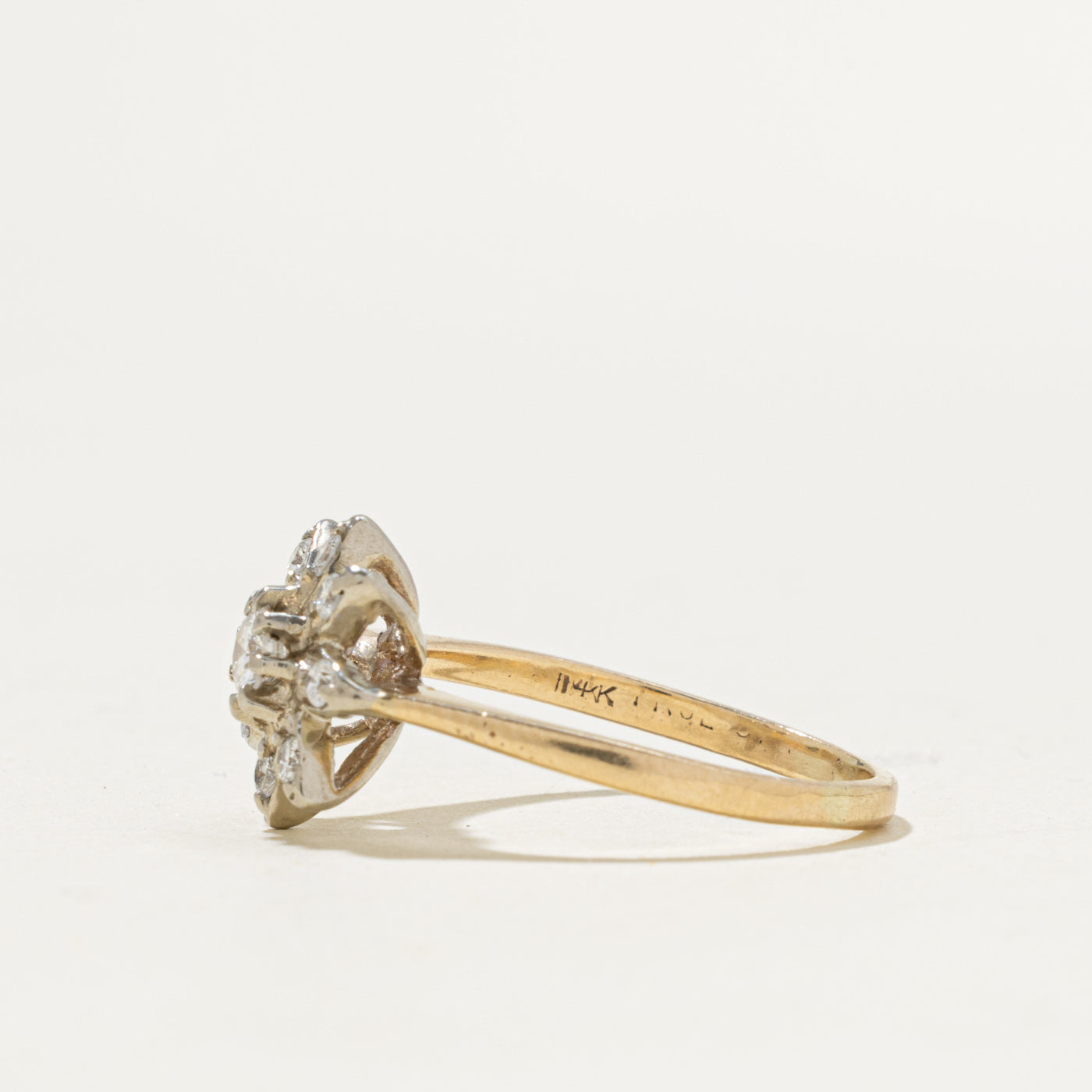 14k Diamond Star Cocktail Ring | 2.75ctw | SZ 7