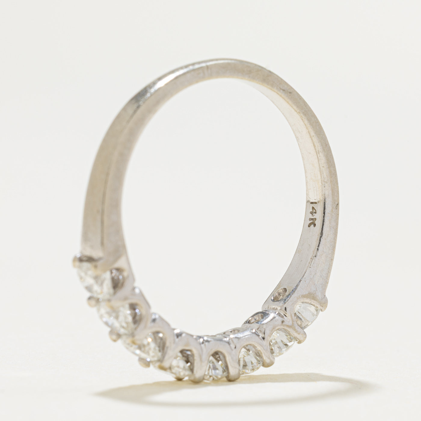 14k Semi Eternity Diamond Band | 0.96ctw | 2.15mm | SZ 7