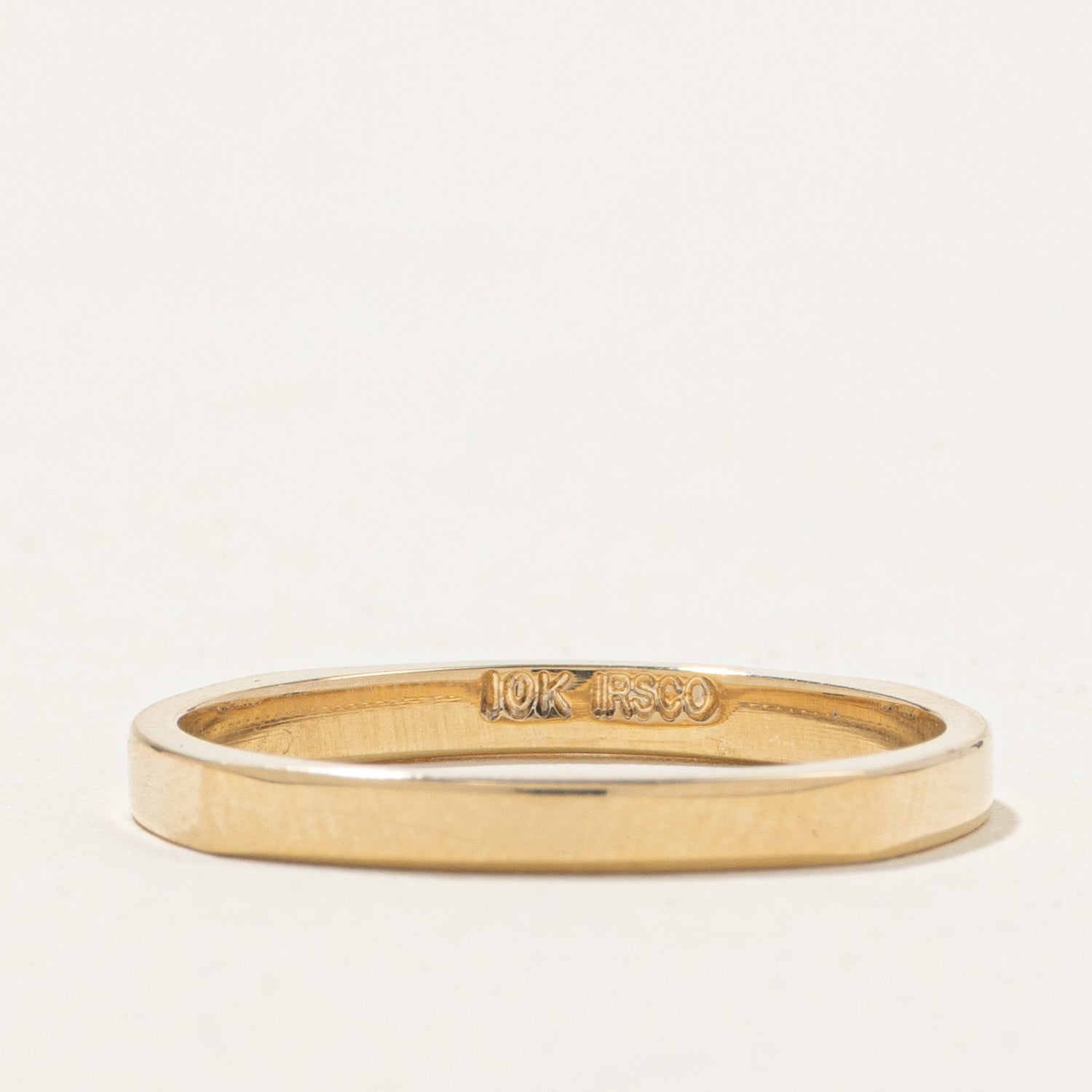 '100 Ways' 10k Yellow Gold Diamond Soft-Square Band | 0.30ctw | 2.00 mm | SZ 7