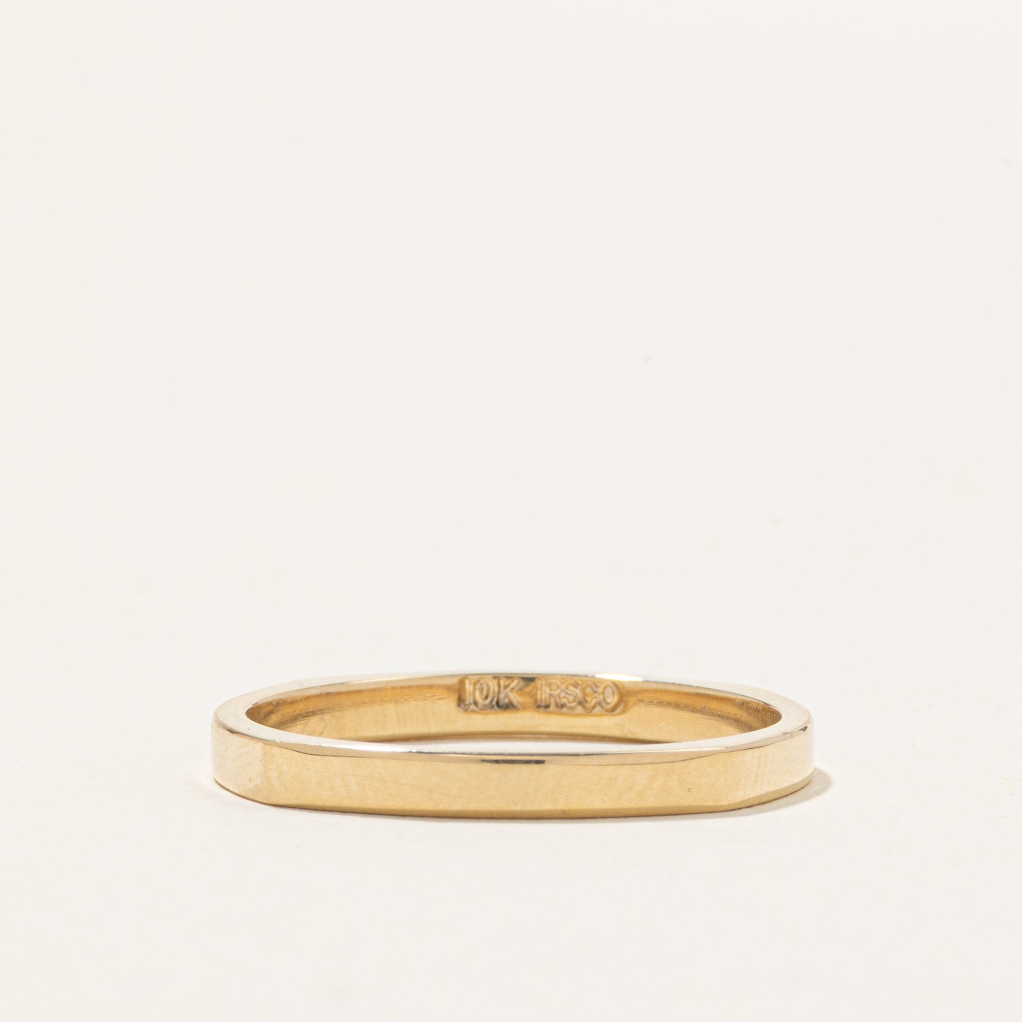 '100 Ways' 10k Yellow Gold Diamond Soft-Square Band | 0.30ctw | 2.00 mm | SZ 7