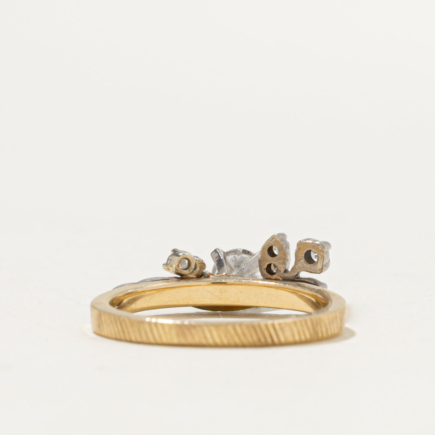 Diamond Textured Floral Ring | 0.46ctw | SZ 6.25