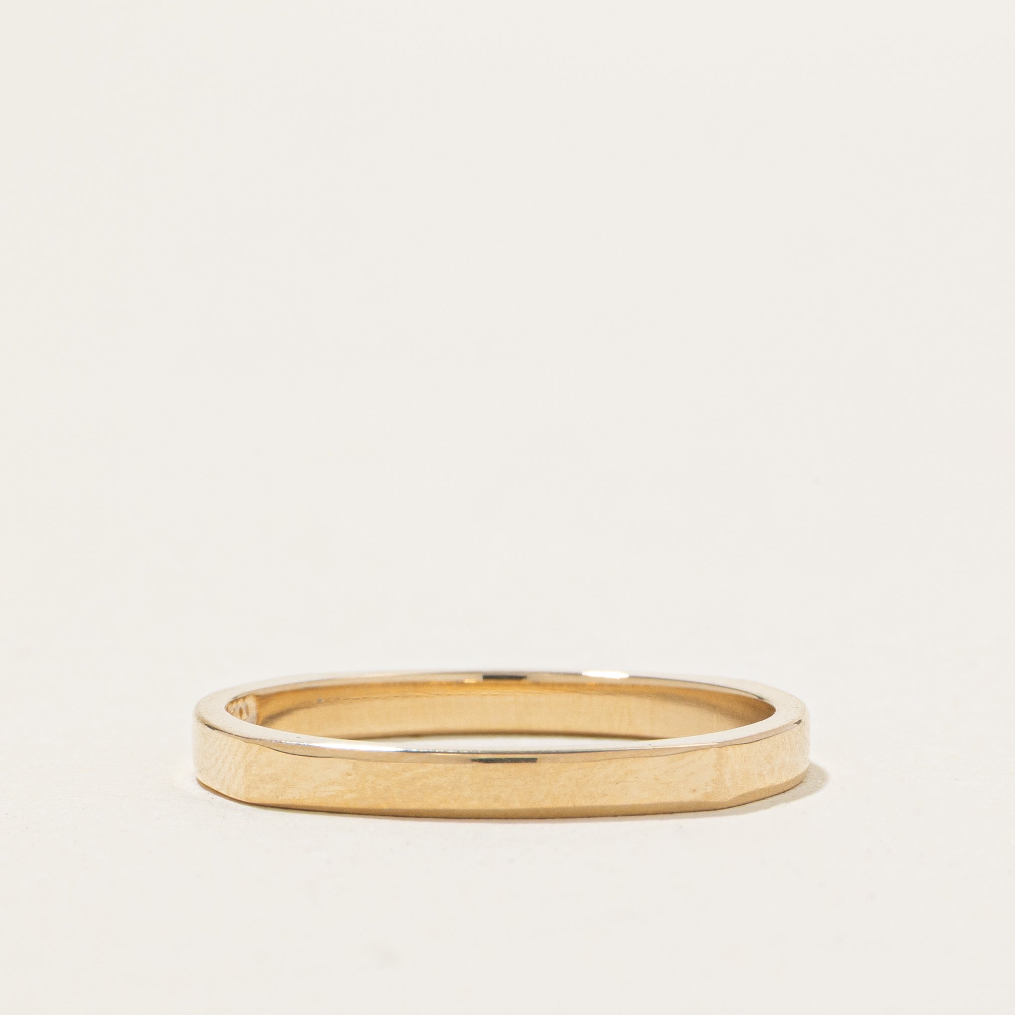 '100 Ways' 10k Yellow Gold Diamond Soft-Square Band | 0.30ctw | 2.00 mm | SZ 7