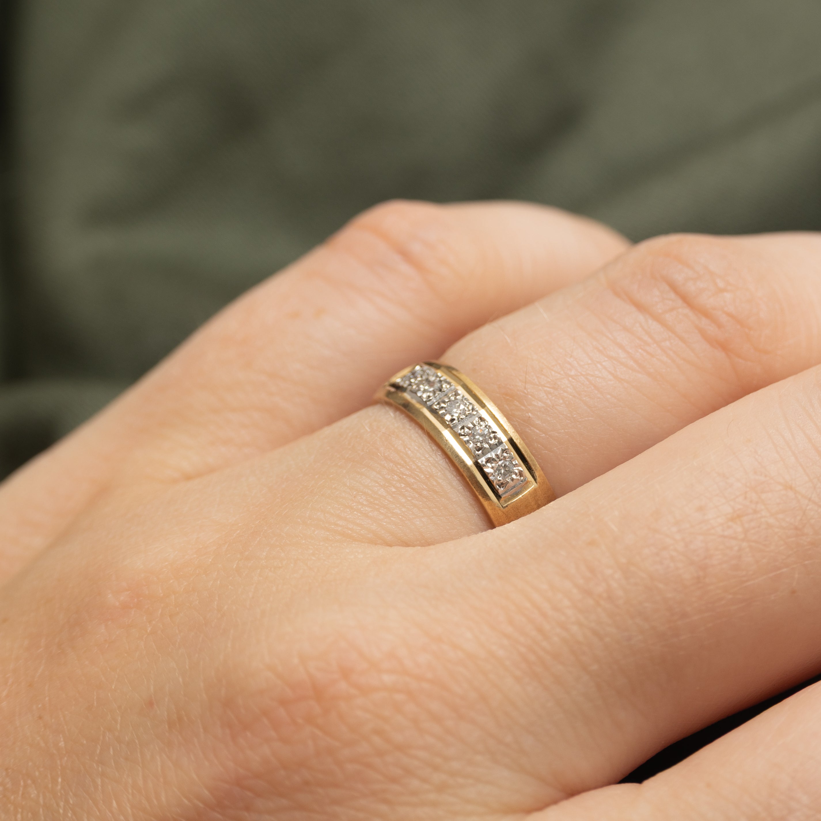 Five-Stone Diamond Band | 5mm | SZ 5.5
