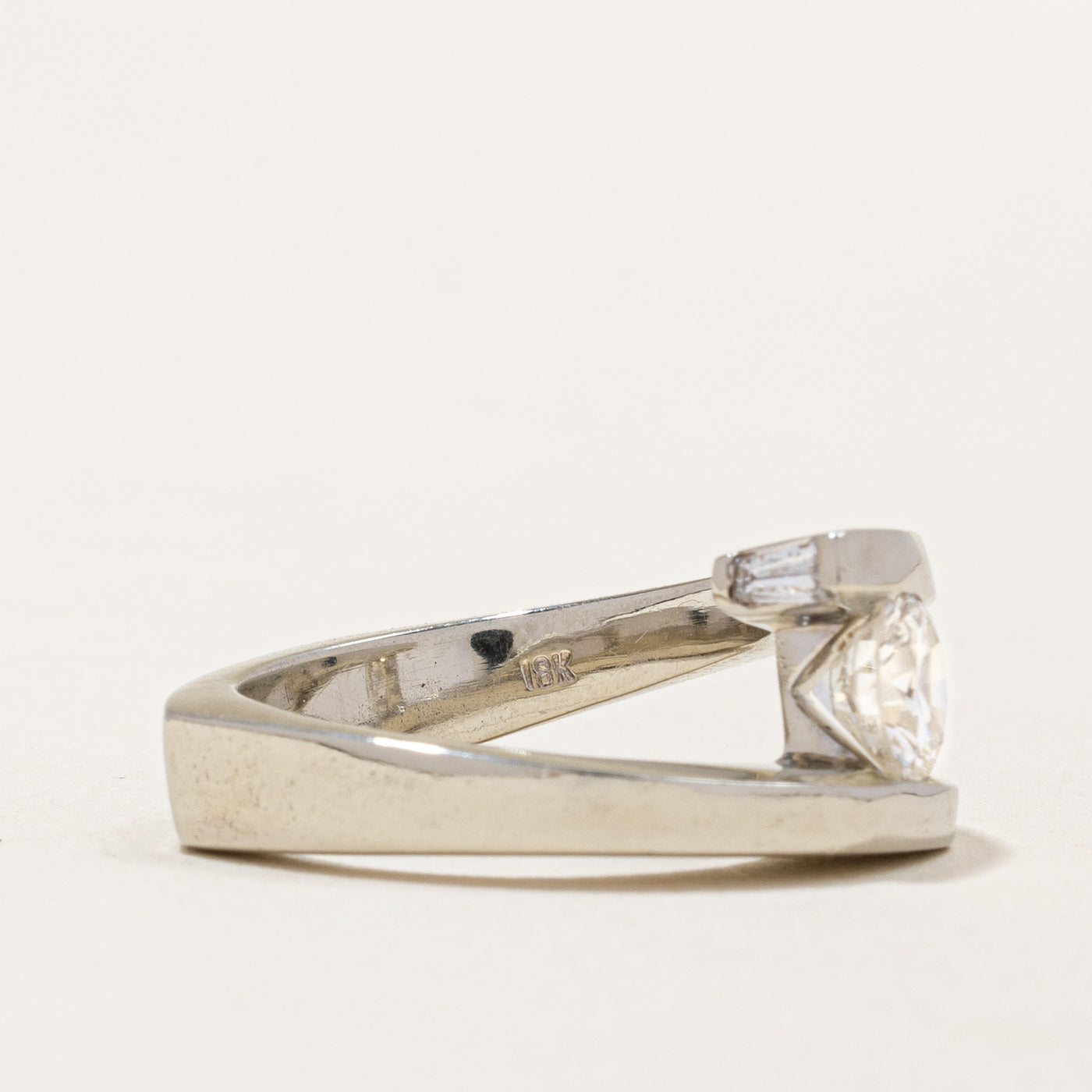 Tension Set Diamond Engagement Ring | 0.88ct SI1 G | SZ 5.25 |