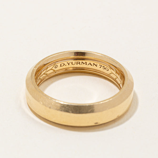 'David Yurman' 18k Yellow Gold Ring | SZ 8.5 |