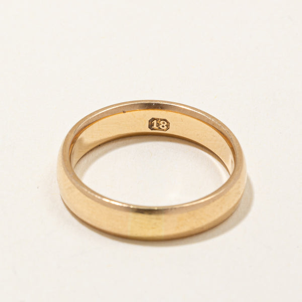 18k Yellow Gold Wedding Band | SZ 6.25 |