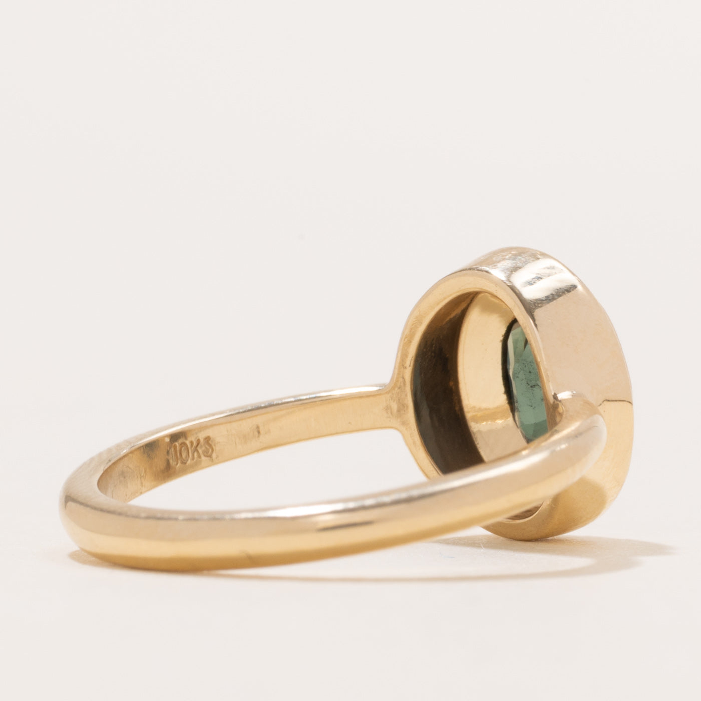 '100 Ways' 10k Yellow Gold Oval Sapphire Bezel Set Ring | 1.28ct | SZ 6.5