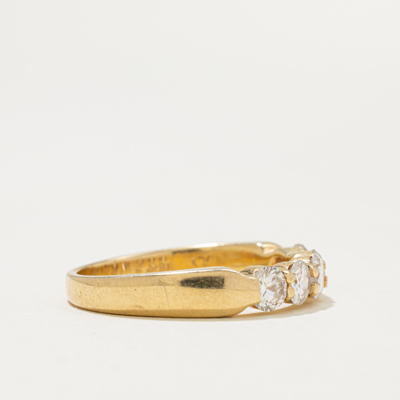 18k Five Stone Diamond Band | 1.00ctw | 2.70mm | SZ 8.5