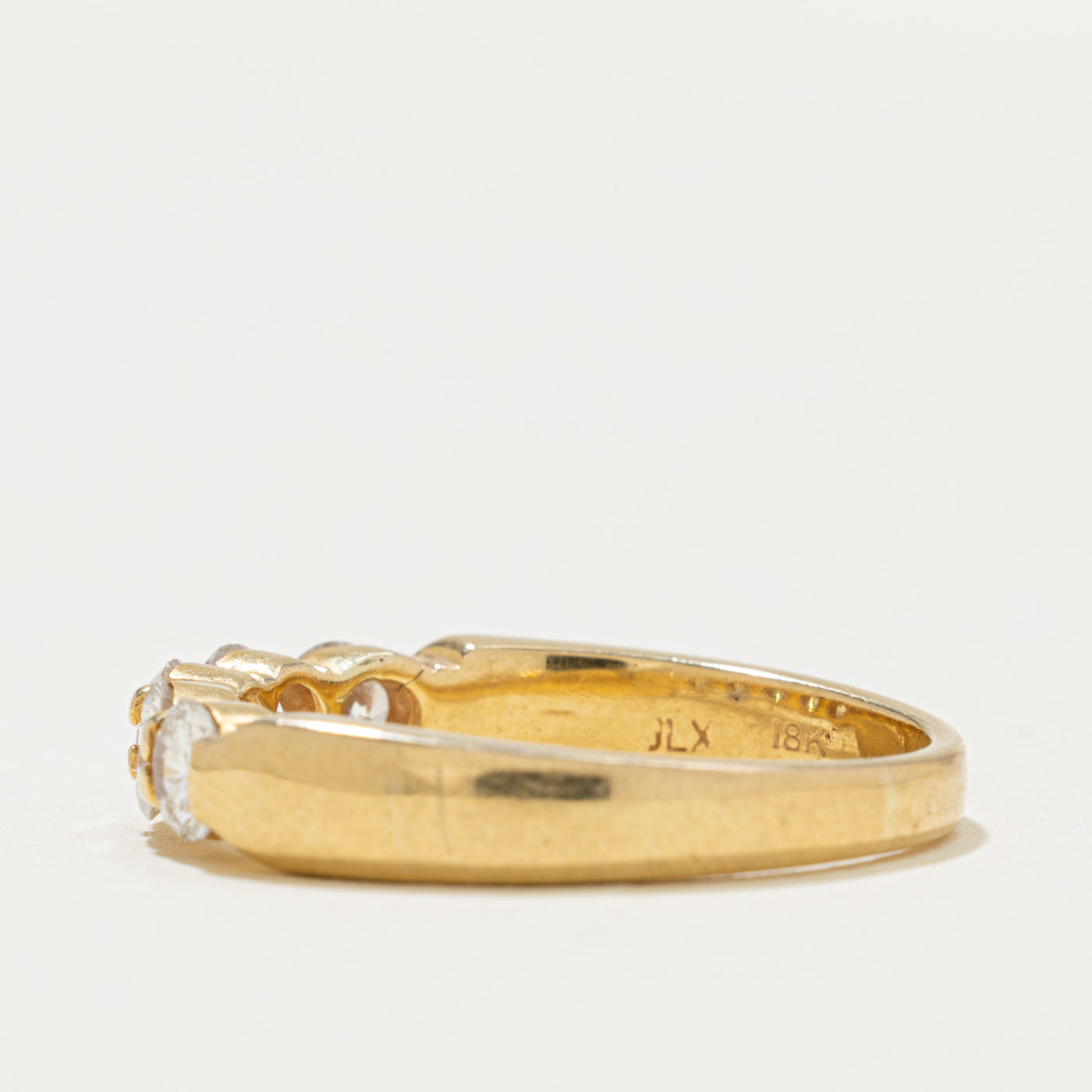 18k Five Stone Diamond Band | 1.00ctw | 2.70mm | SZ 8.5