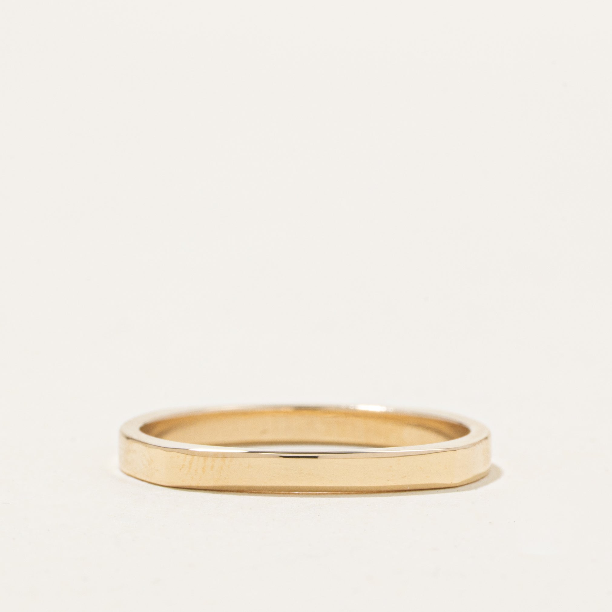 '100 Ways' 10k Yellow Gold Diamond Soft-Square Band | 0.30ctw | 2.00 mm | SZ 7