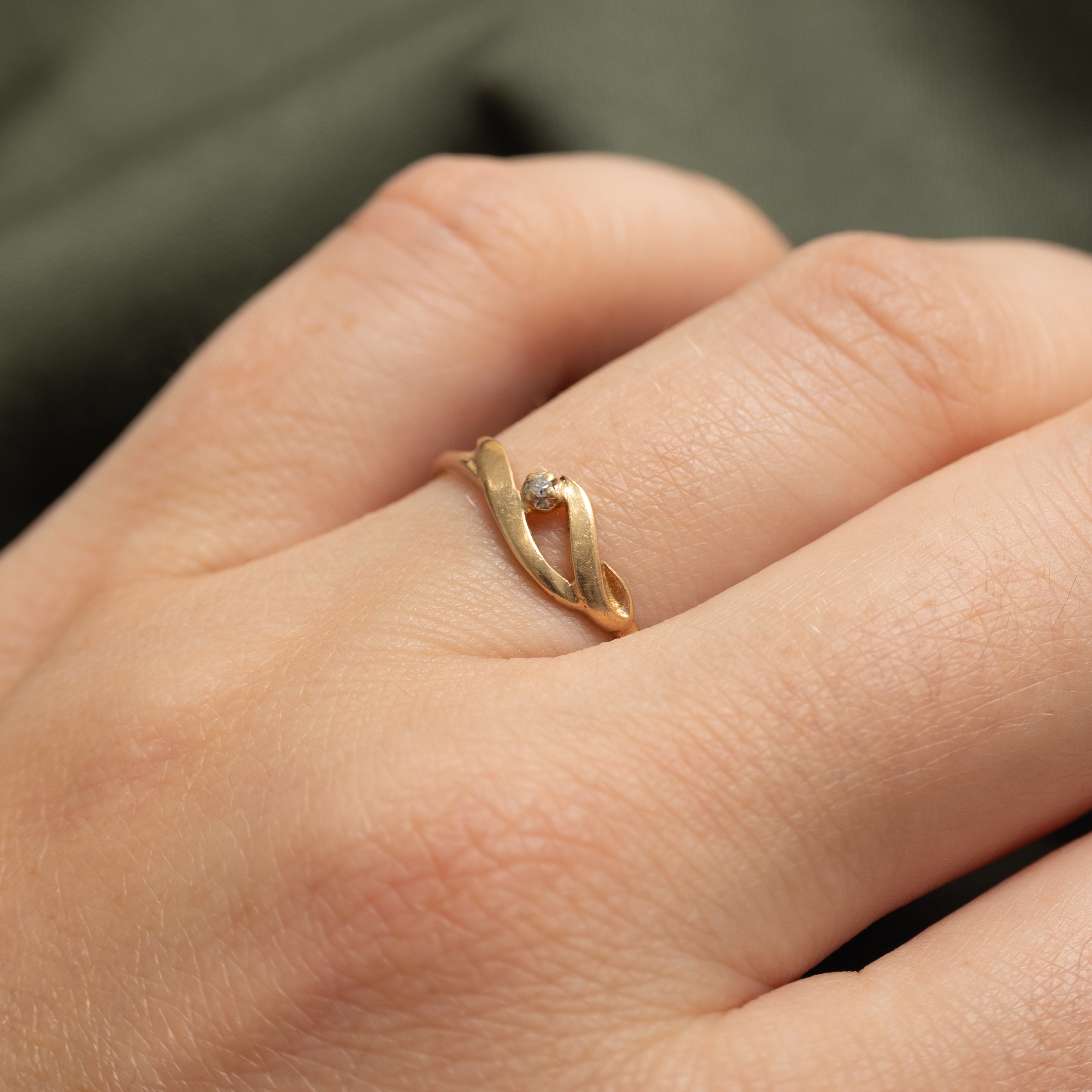 Diamond Wavy Ring | SZ 7
