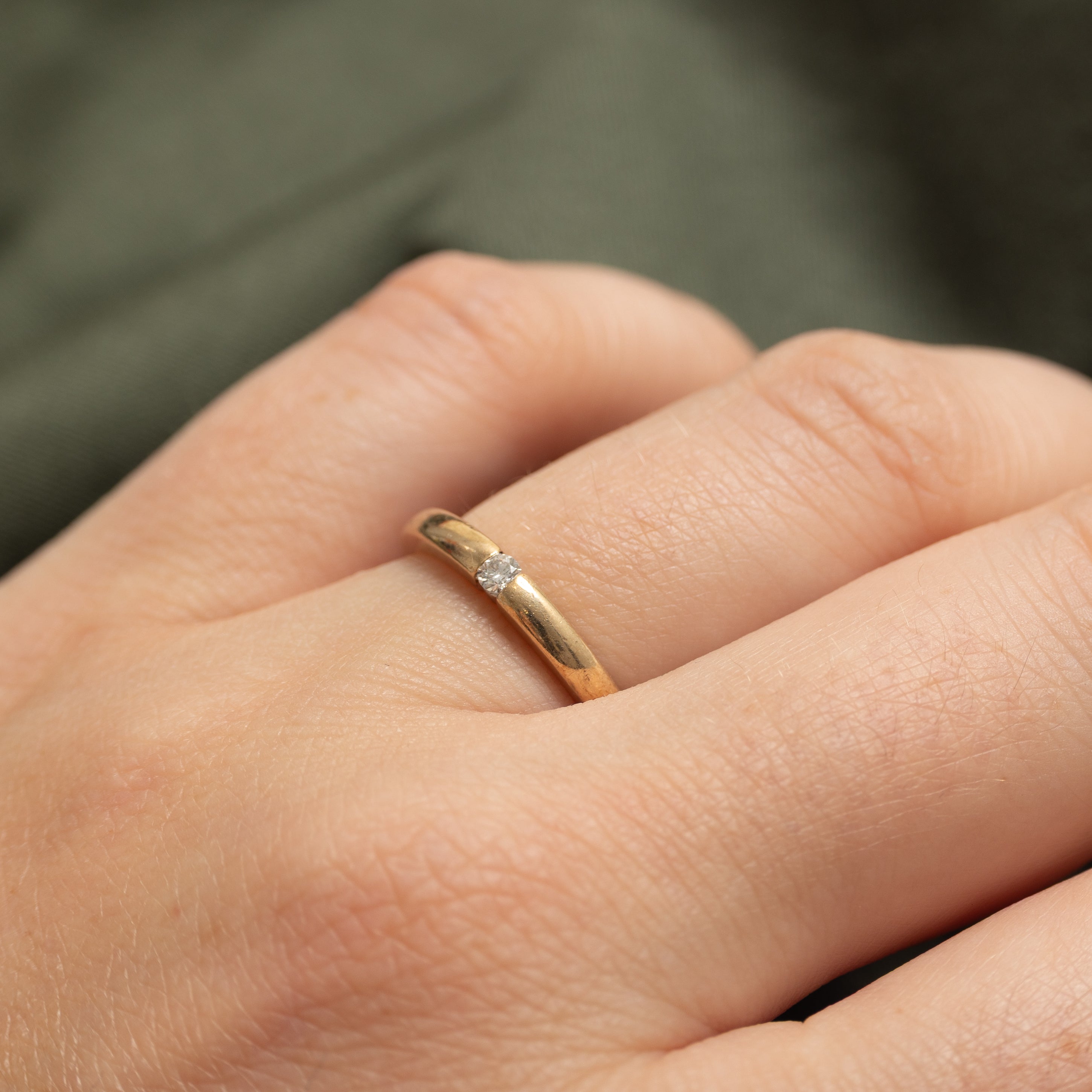 Tension Set Diamond Petite Ring | SZ 5.75