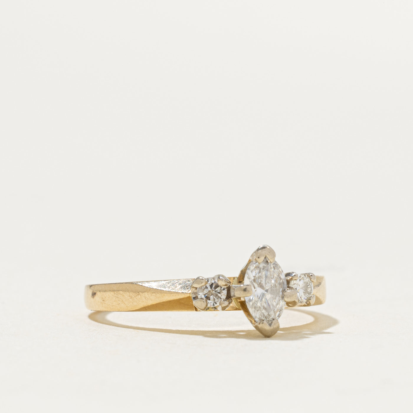 14k  Marquise Diamond Accented Ring | 0.46ctw | SZ 5.25