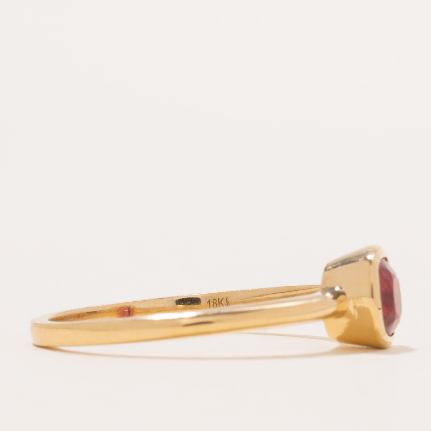 '100 Ways' 18k Yellow Gold Cushion Cut Spinel Ring | 0.66ct | SZ 6.75