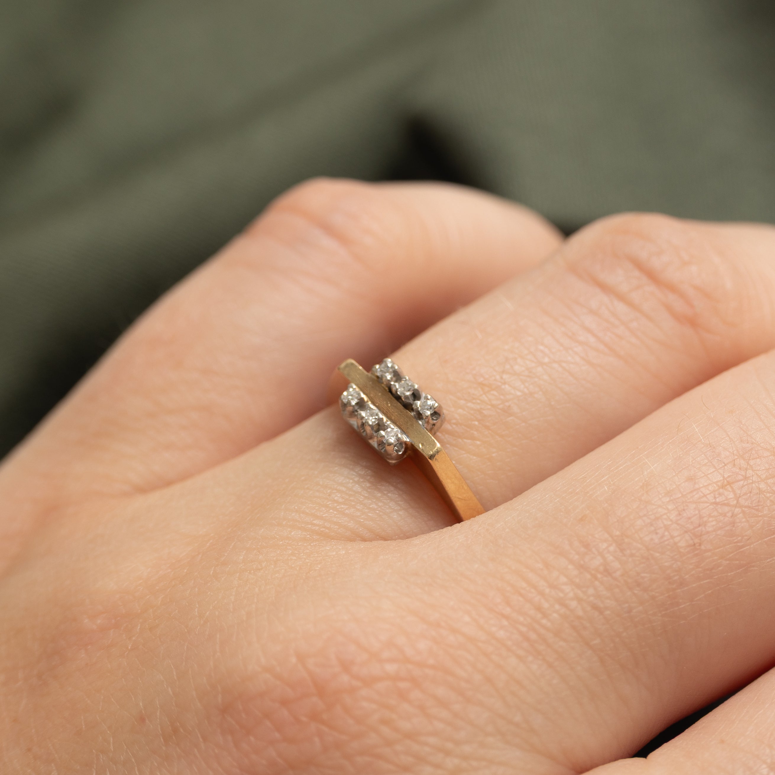 Double Row Diamond Ring | SZ 6.25