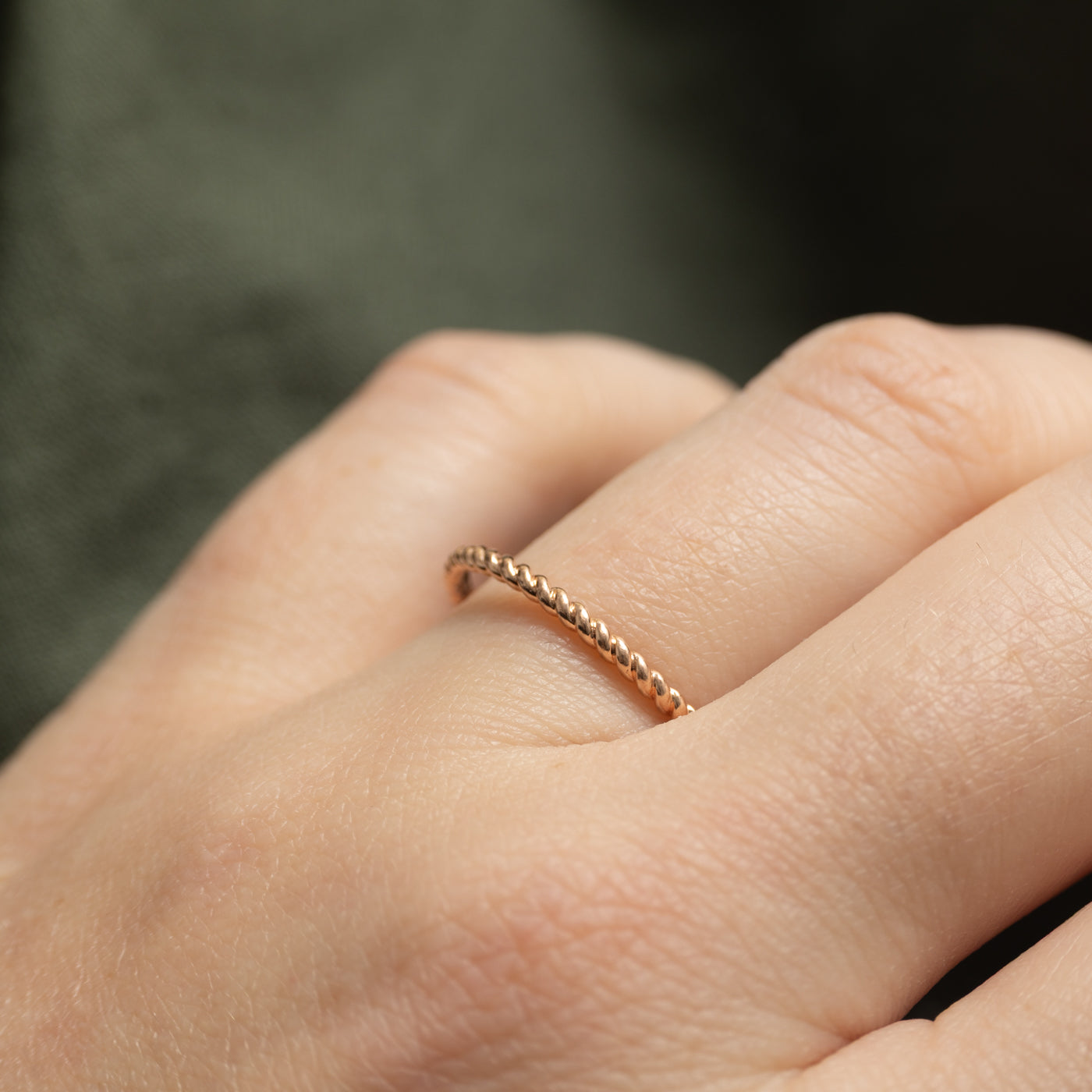 10k Rose Gold Twisted Band | SZ 8