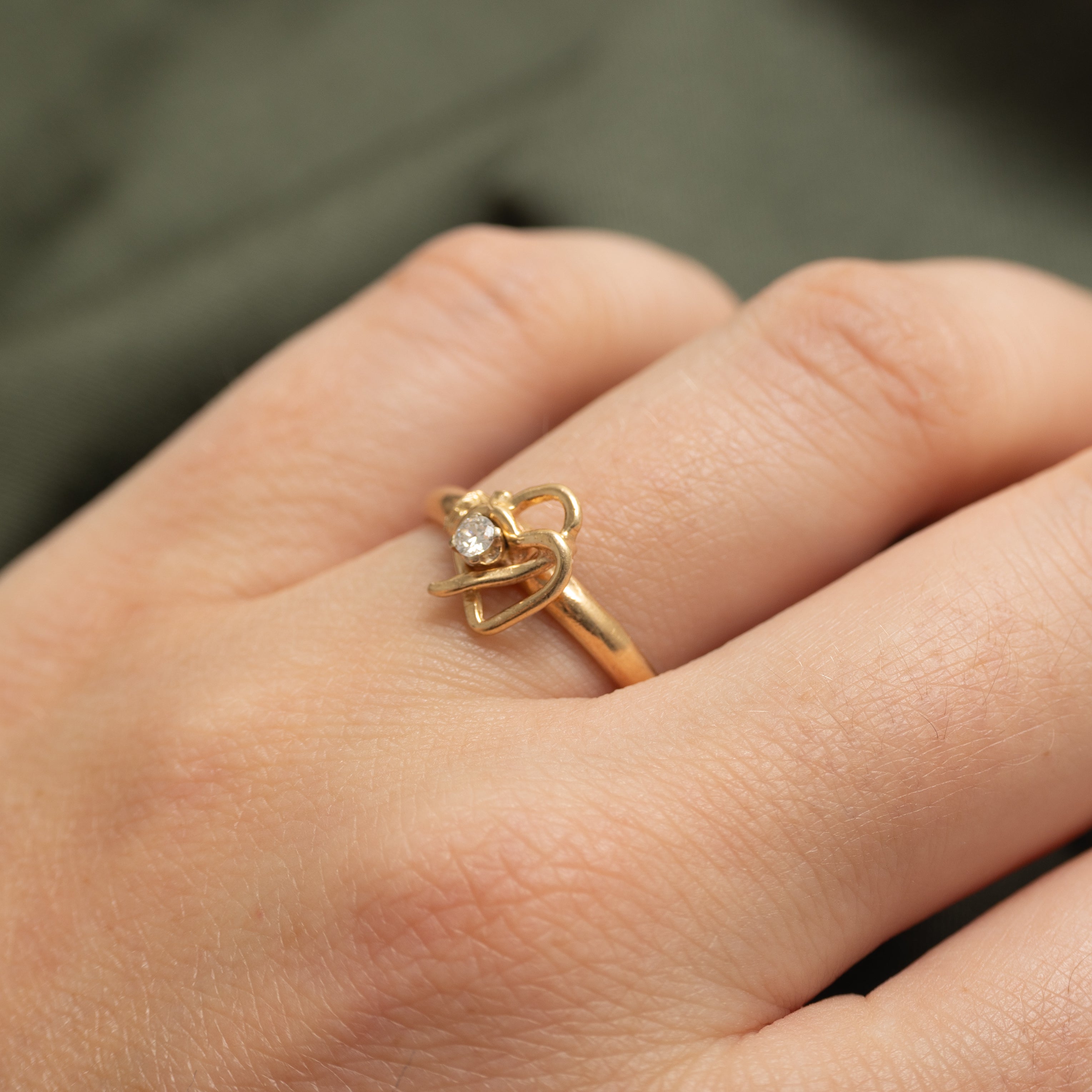 Diamond Openwork Heart Ring | 0.06ct | SZ 7.25