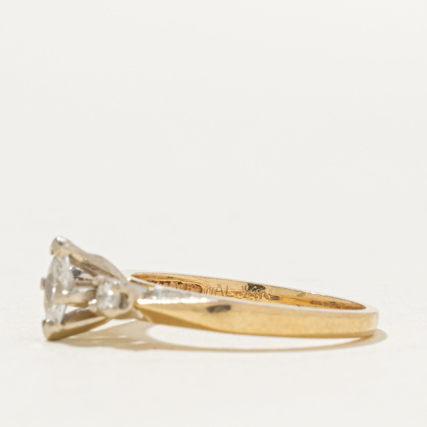 14k  Marquise Diamond Accented Ring | 0.46ctw | SZ 5.25