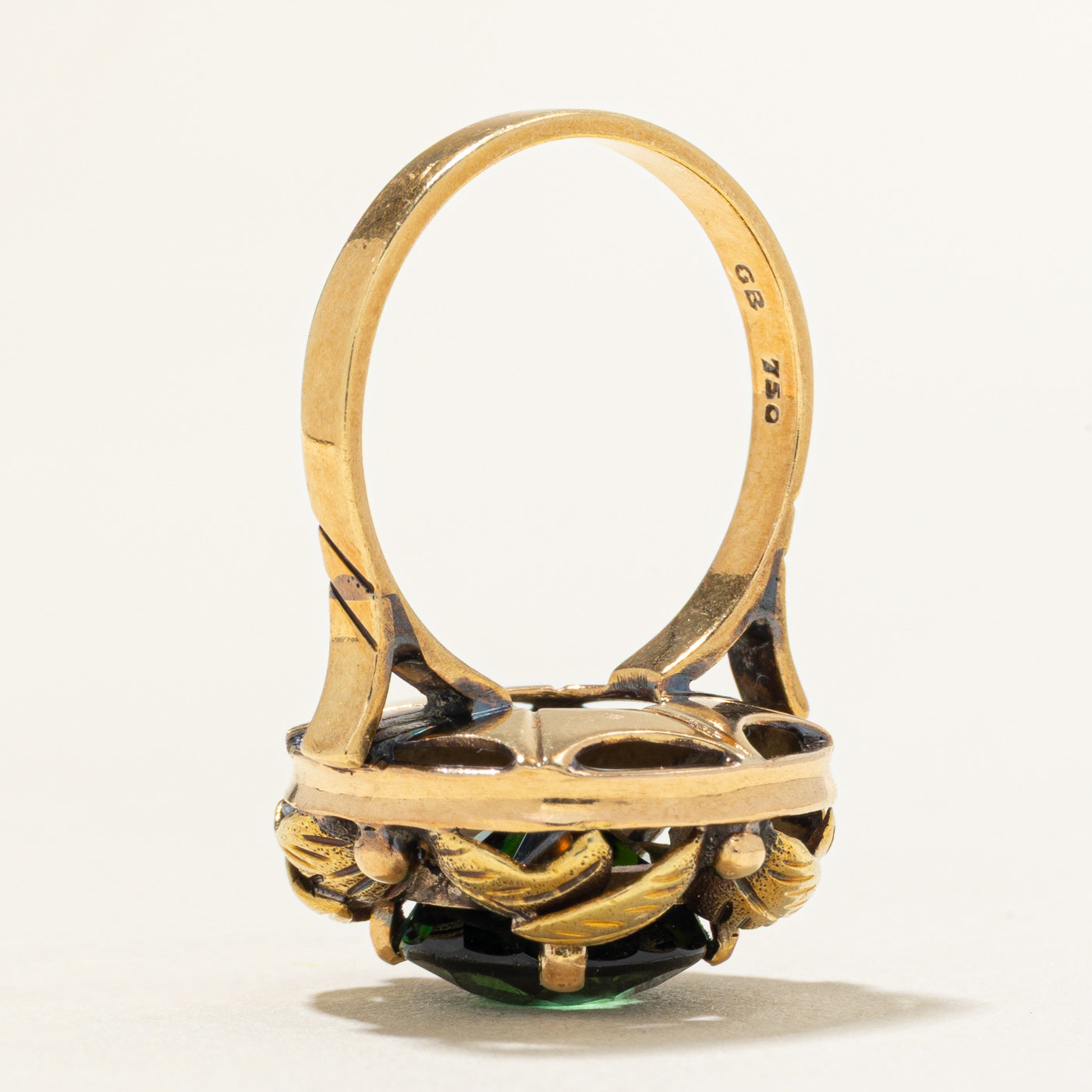 18k Tourmaline Textured Cocktail Ring | 3.25ct | SZ 5.5