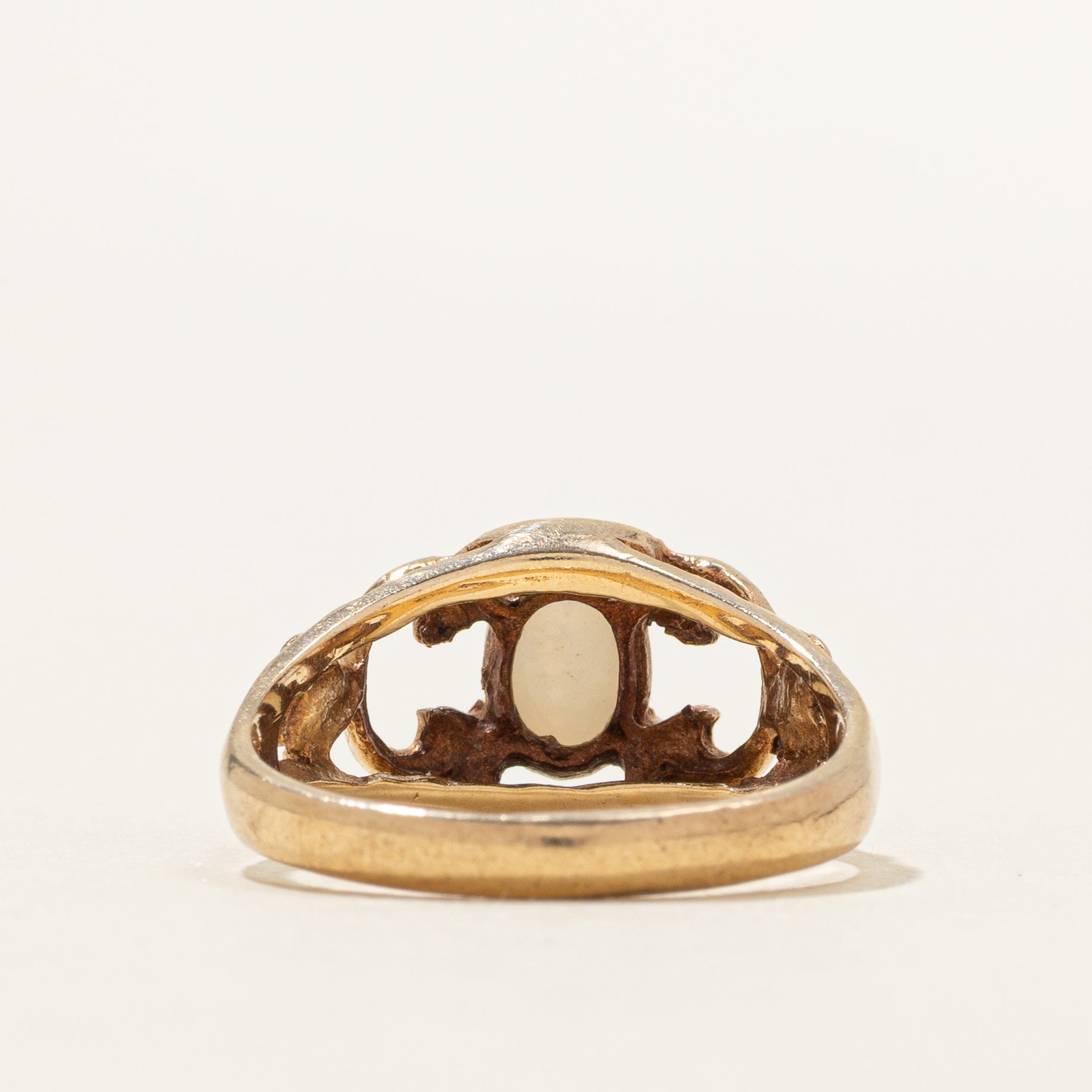 Cabochon Opal Openwork Ring | 0.35ct | SZ 6