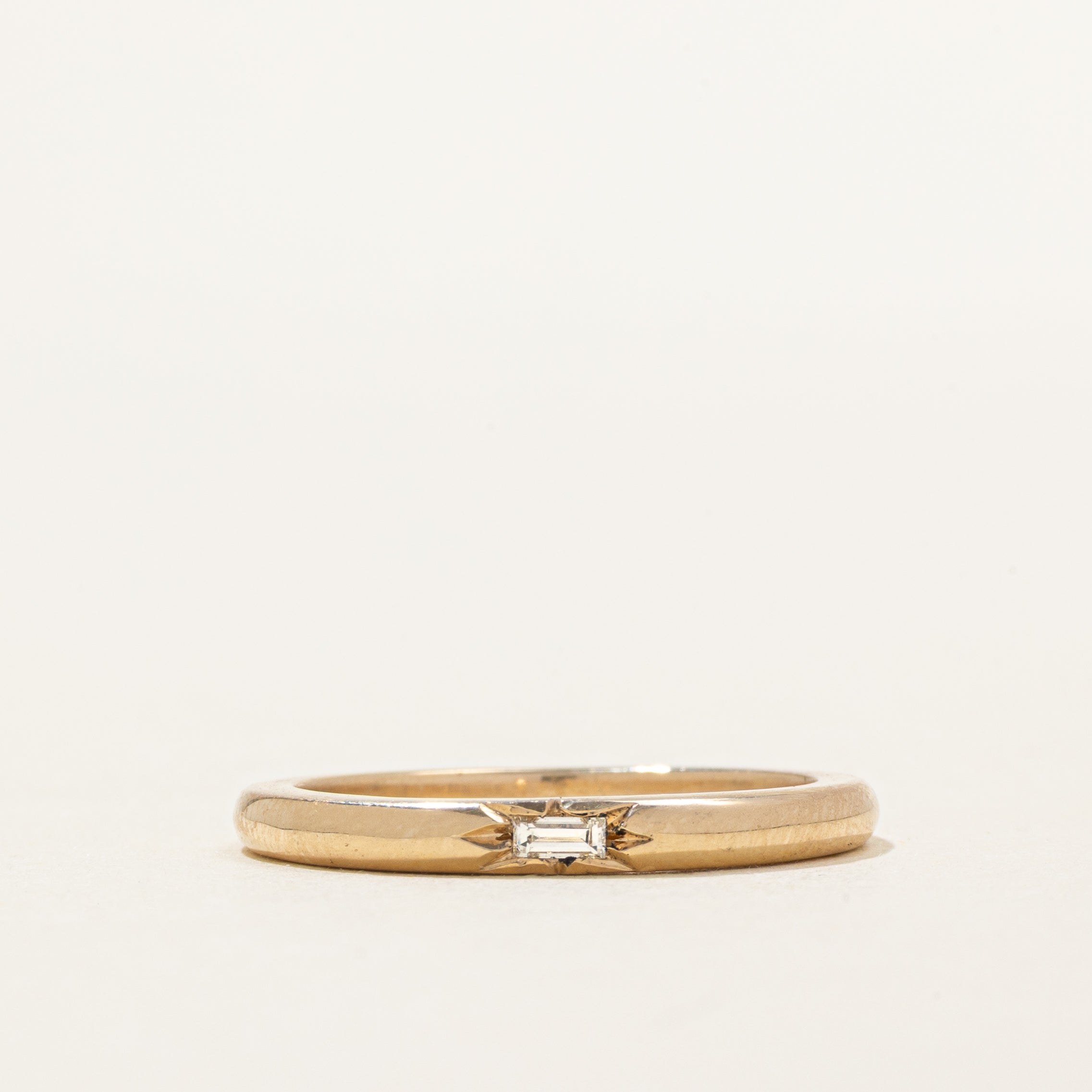 '100 Ways x Oirea Studio' Star Set Baguette Diamond Band | 0.10ct | SZ 7